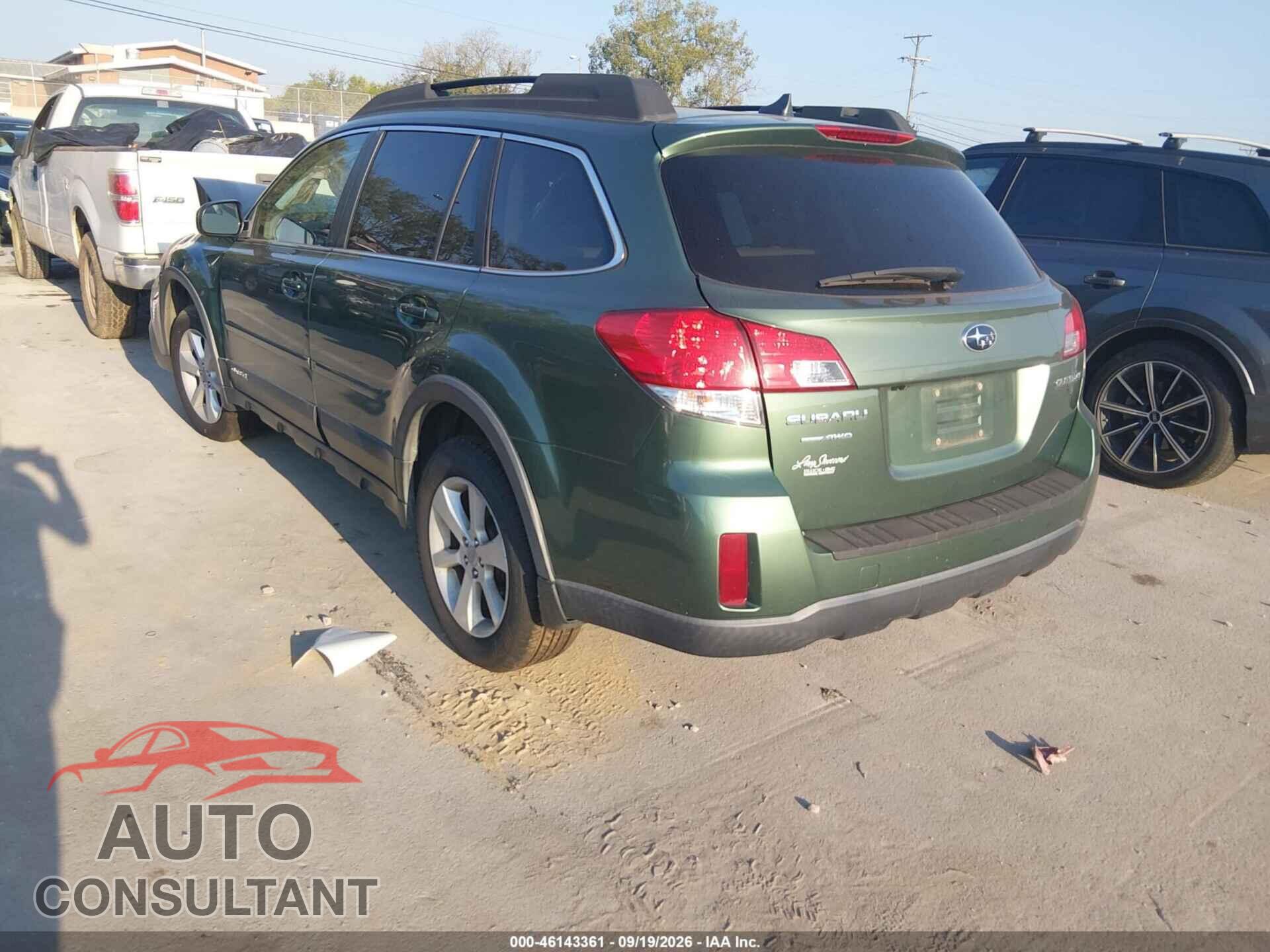 SUBARU OUTBACK 2014 - 4S4BRCDC4E3308519