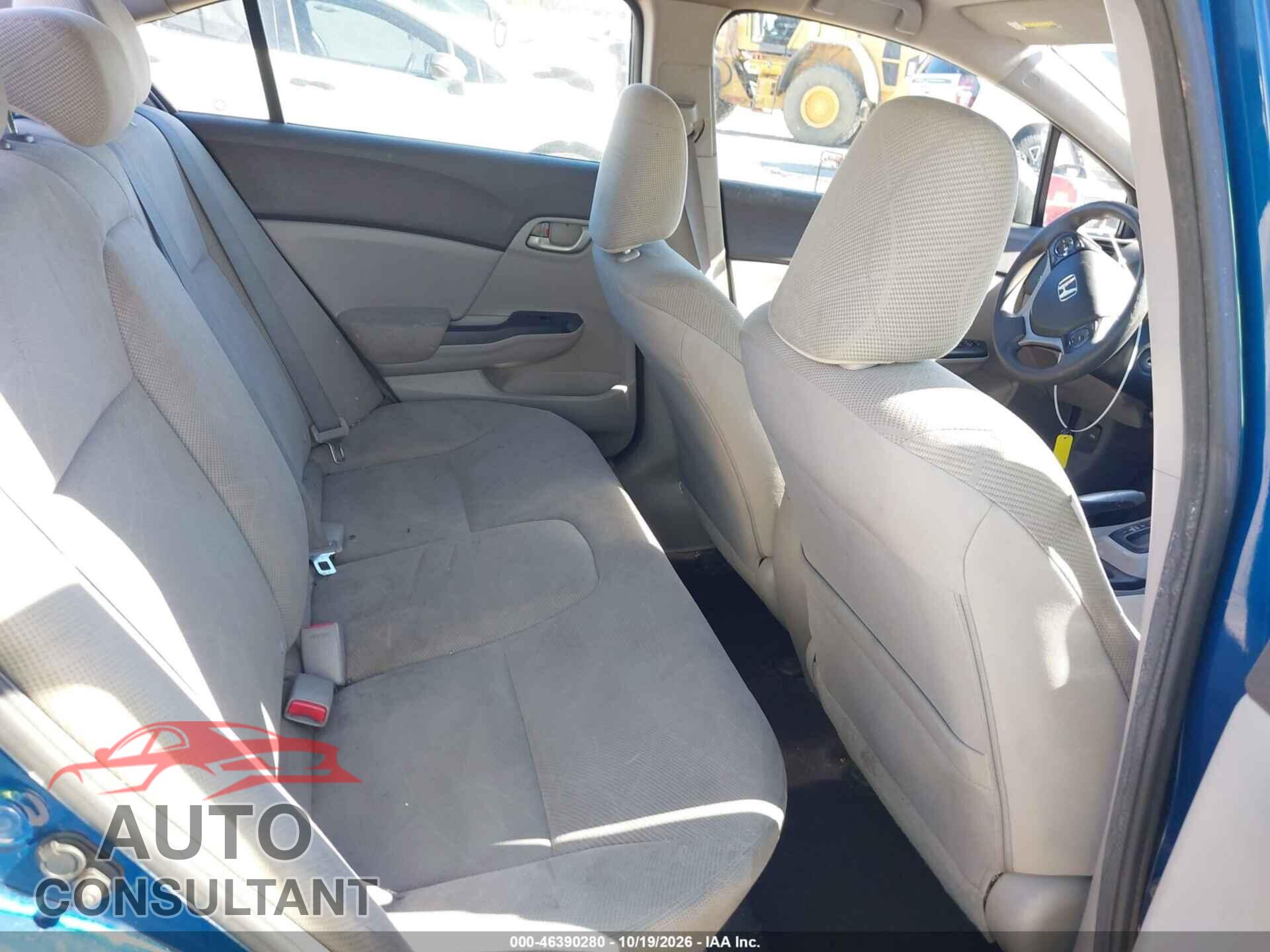 HONDA CIVIC 2012 - 19XFB2F57CE080928