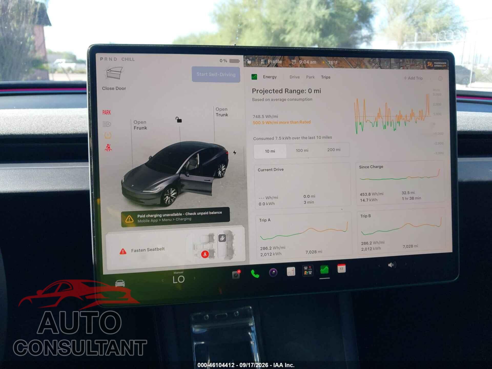 TESLA MODEL 3 2024 - 5YJ3E1EB7RF724877