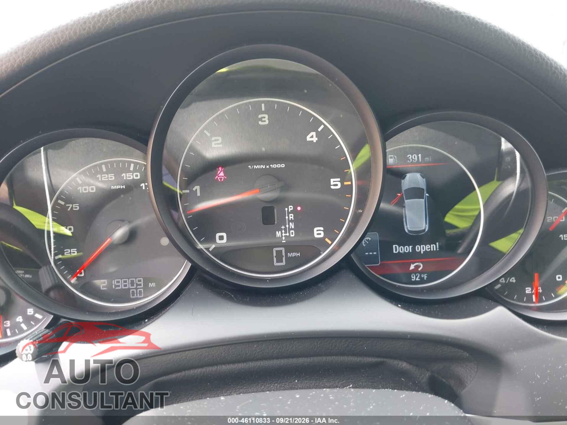 PORSCHE CAYENNE 2013 - WP1AF2A26DLA42514