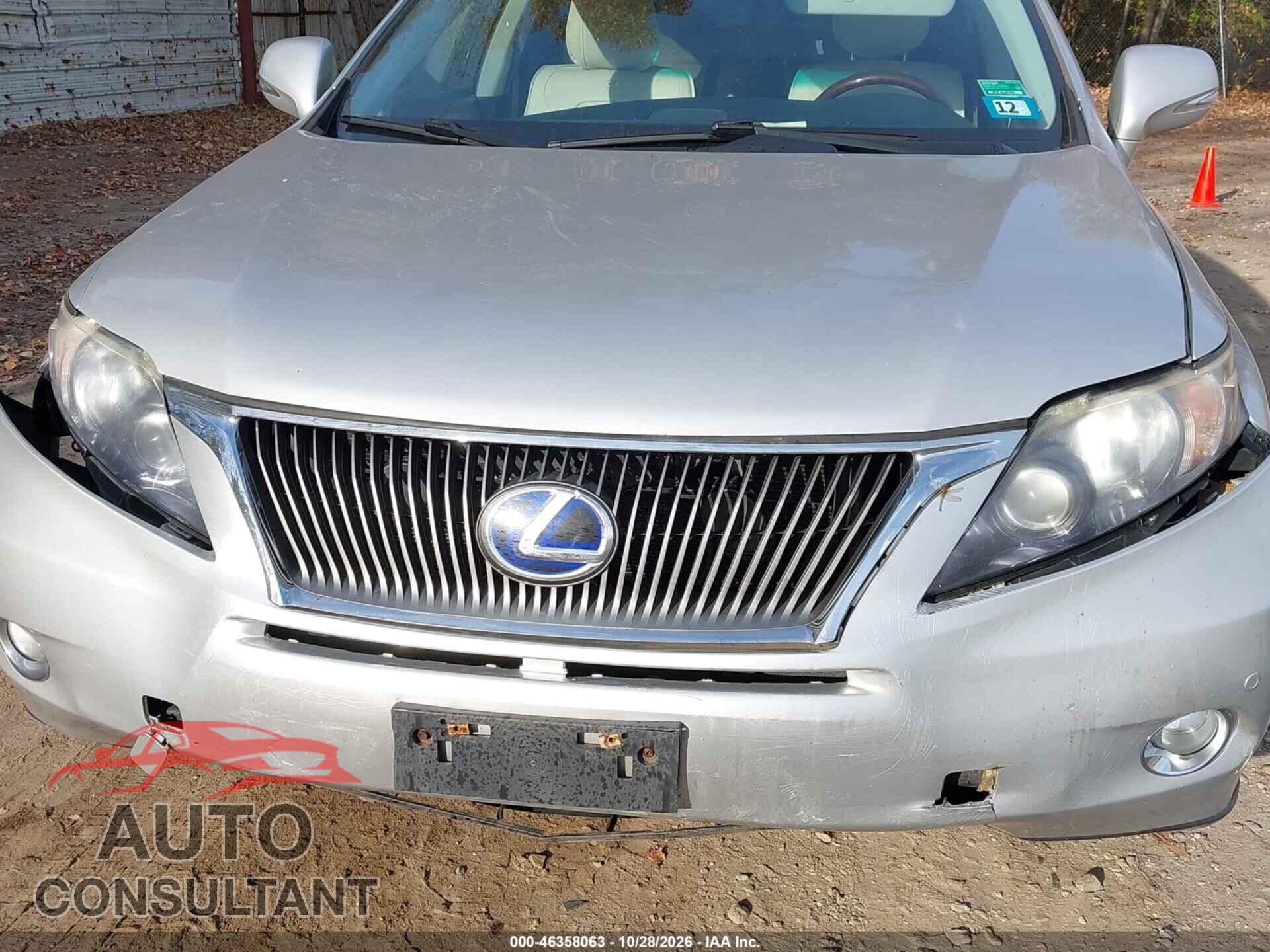 LEXUS RX 450H 2011 - JTJBC1BA3B2043957
