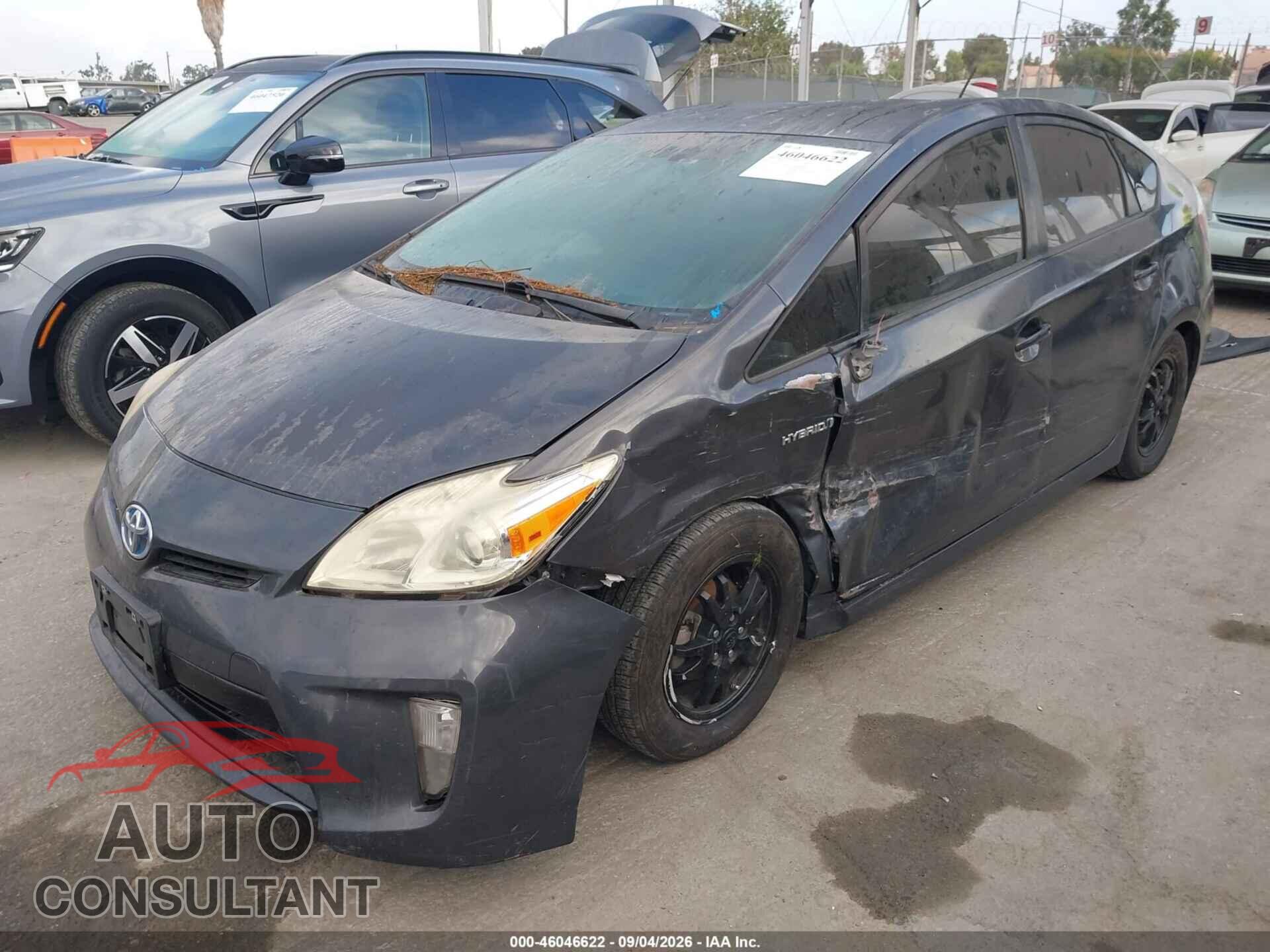 TOYOTA PRIUS 2012 - JTDKN3DU4C1609261