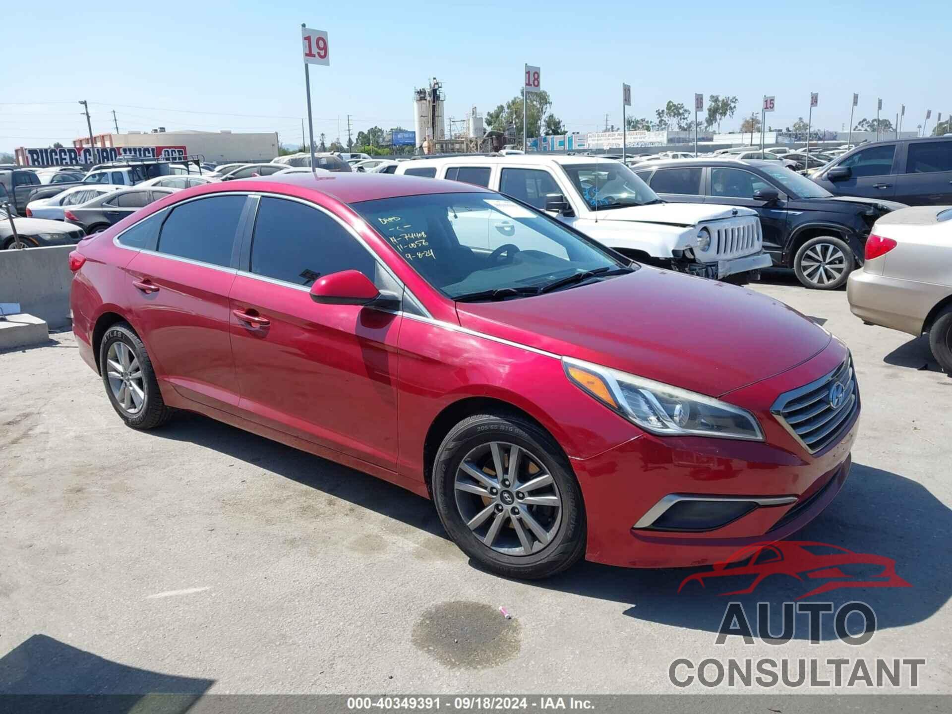 HYUNDAI SONATA 2016 - 5NPE24AF2GH288918