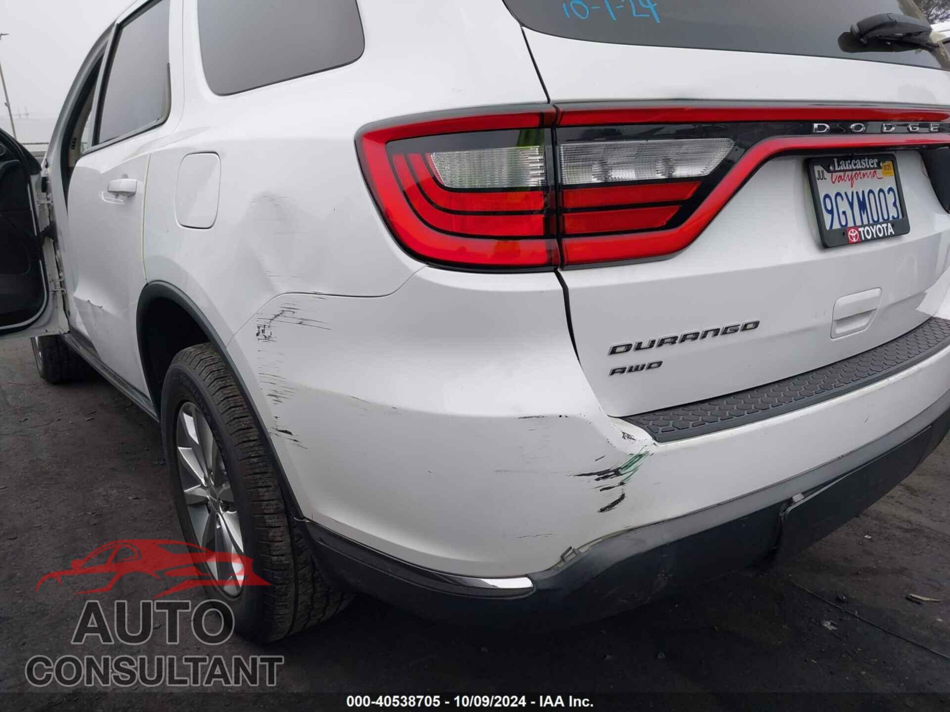 DODGE DURANGO 2017 - 1C4RDJAG5HC929043