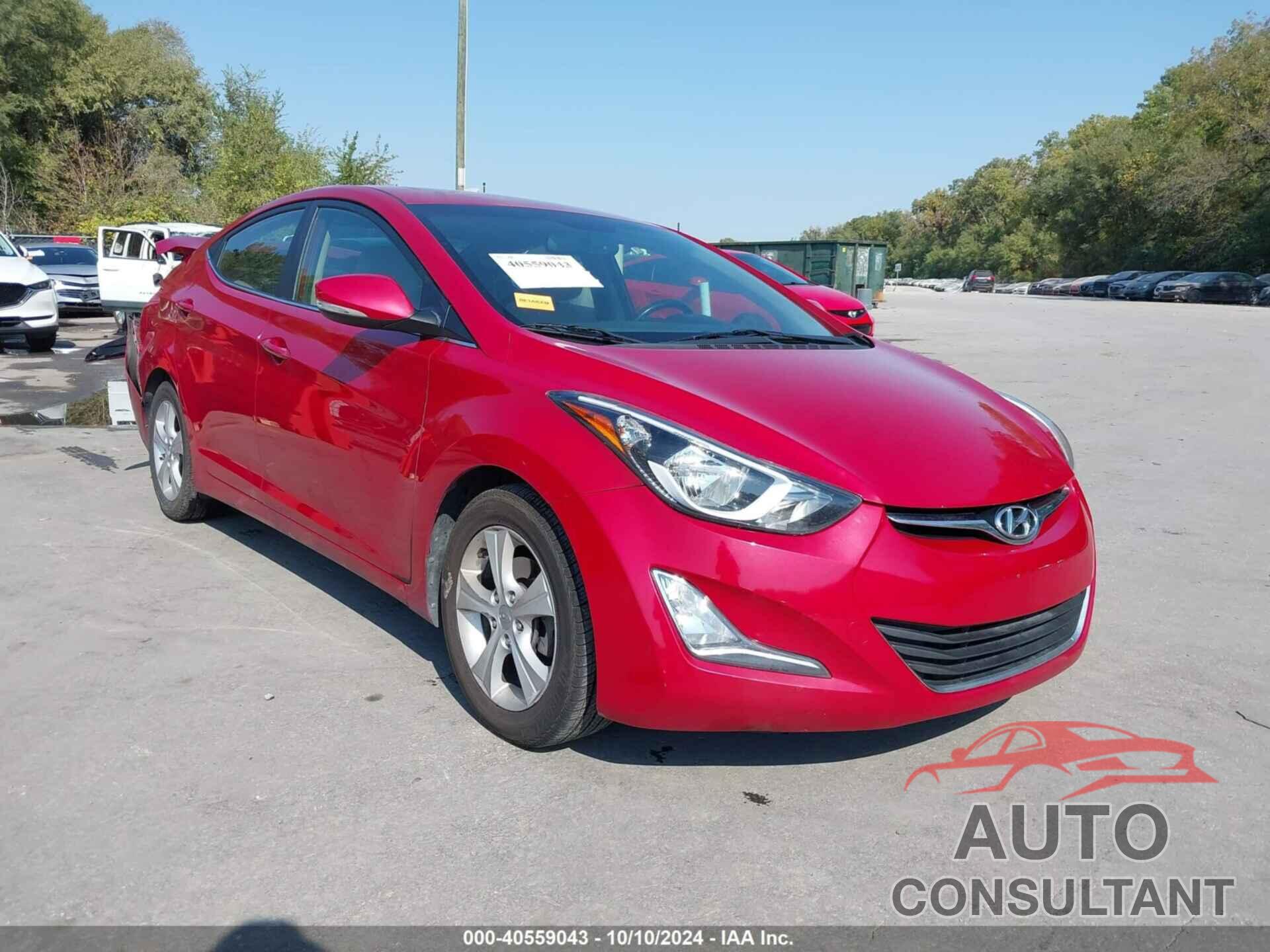 HYUNDAI ELANTRA 2016 - KMHDH4AE9GU558343