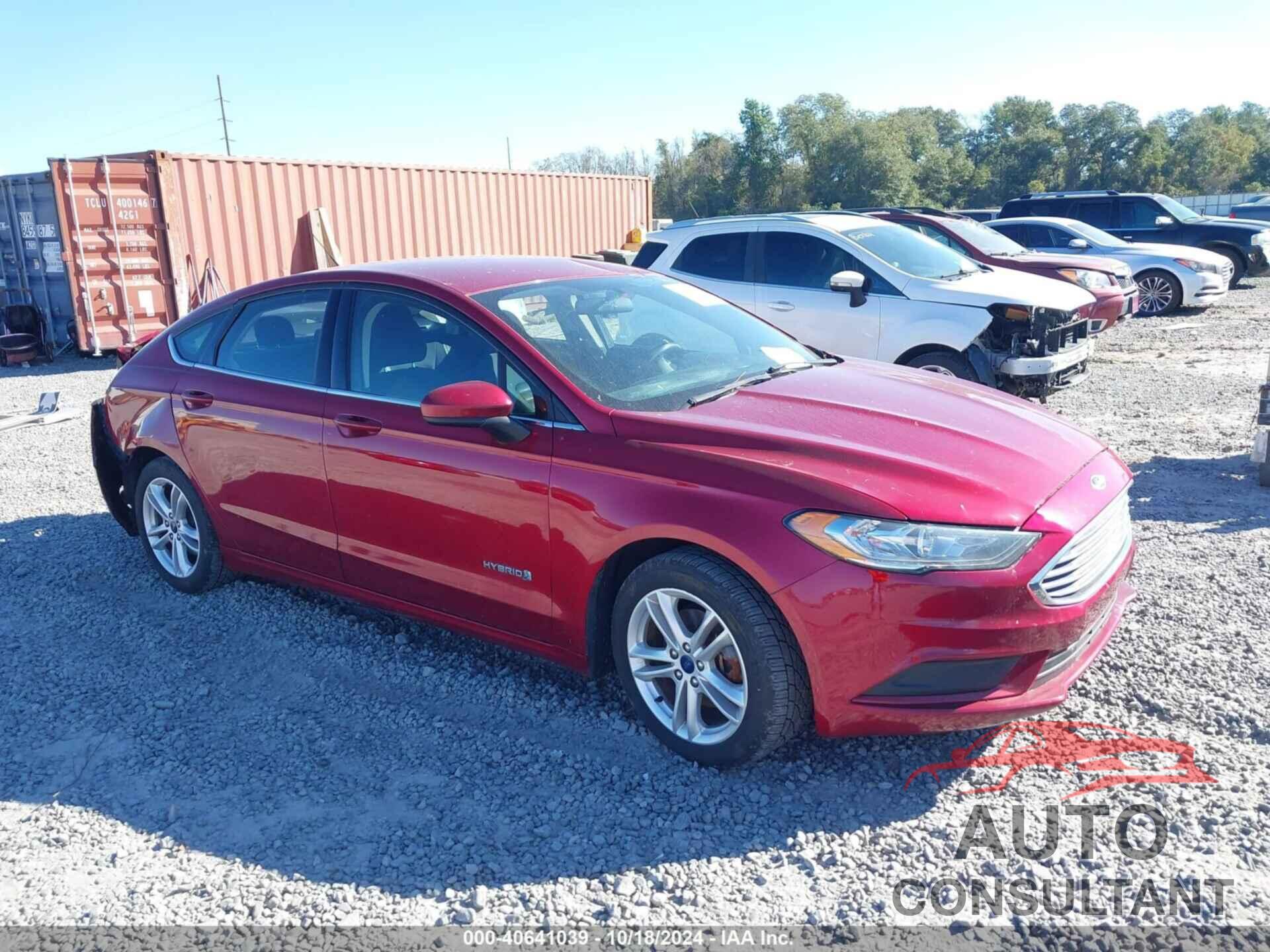 FORD FUSION HYBRID 2018 - 3FA6P0LU5JR172780