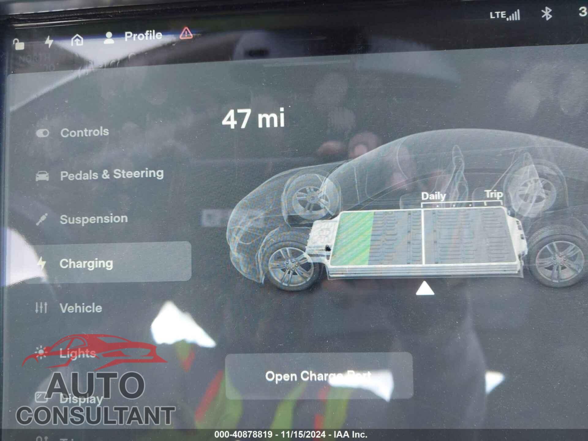 TESLA MODEL S 2012 - 5YJSA1DP6CFP01733
