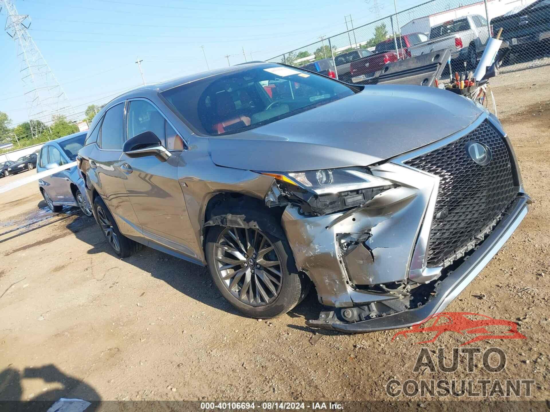 LEXUS RX 350 2017 - 2T2BZMCA9HC066862