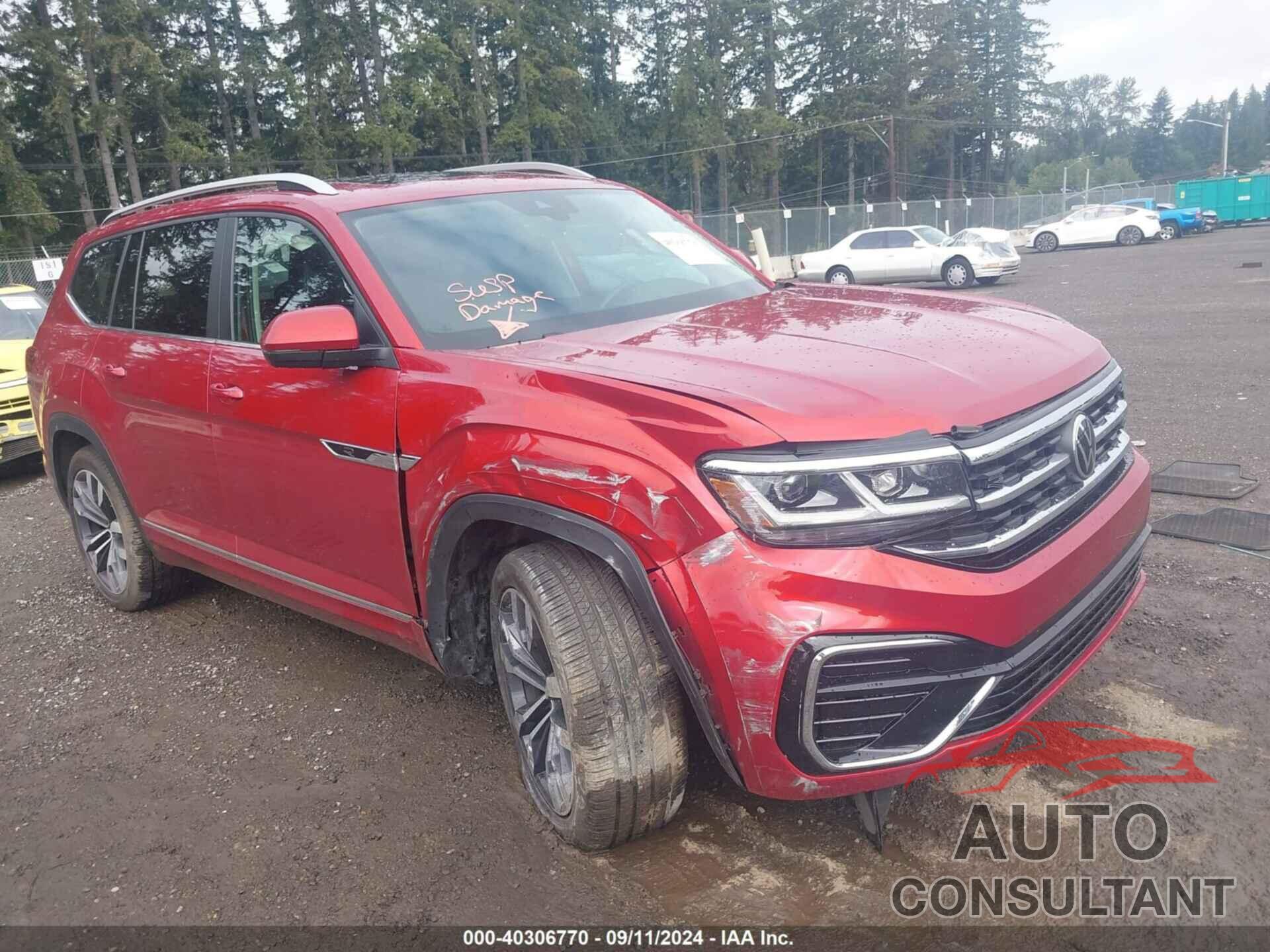 VOLKSWAGEN ATLAS 2021 - 1V2SR2CA3MC537902