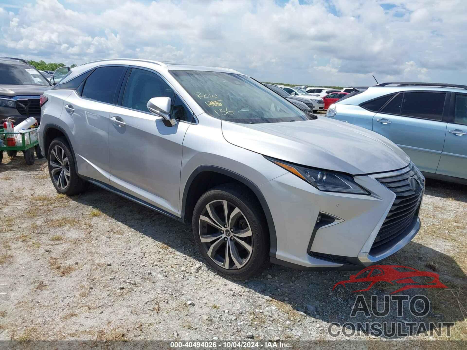 LEXUS RX 2018 - 2T2ZZMCA9JC107236