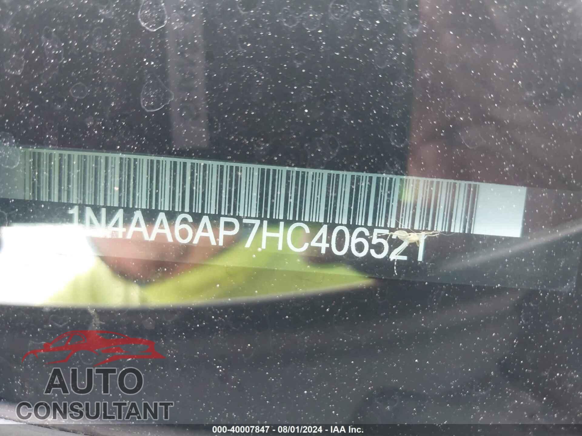 NISSAN MAXIMA 2017 - 1N4AA6AP7HC406521