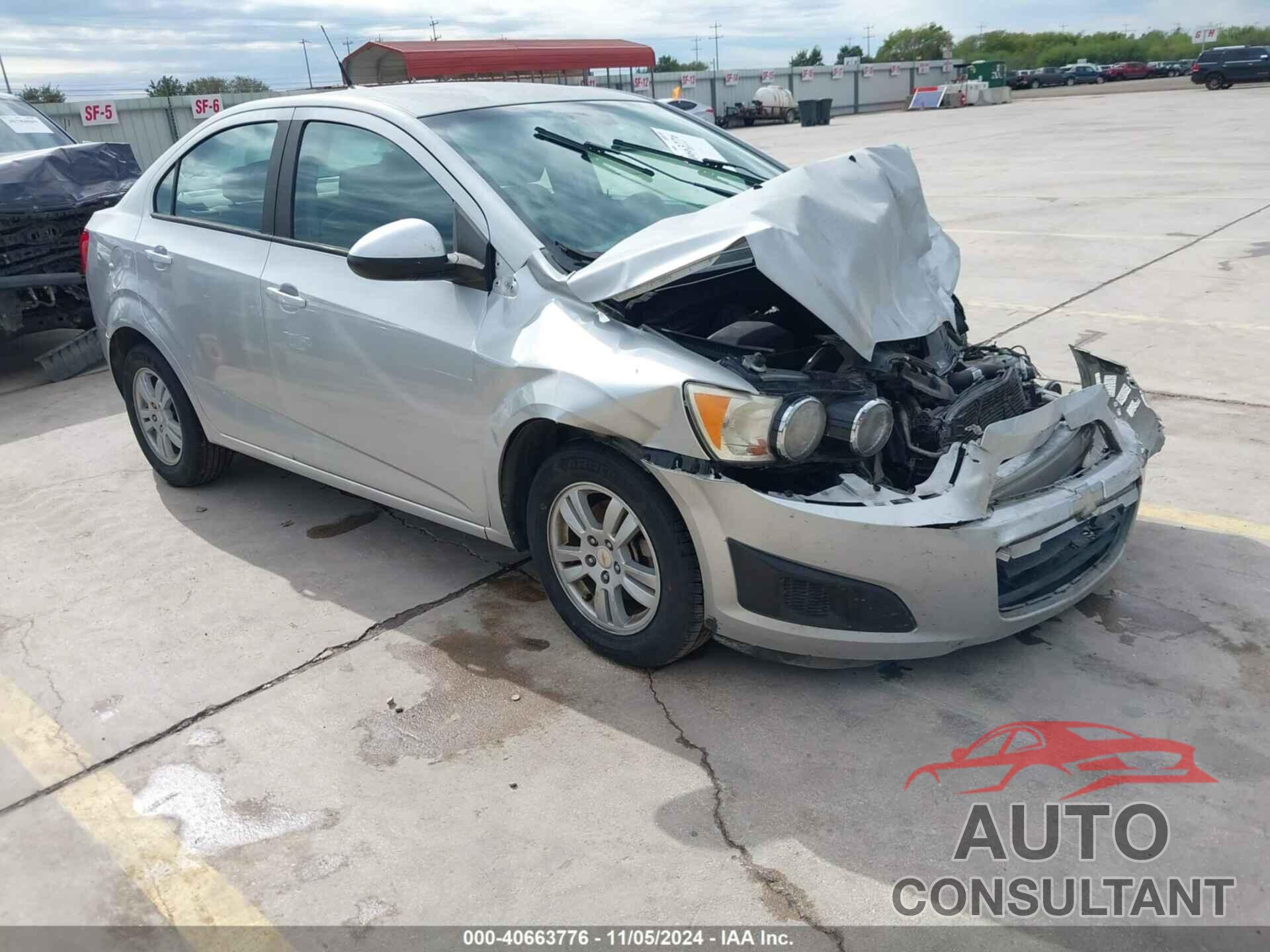 CHEVROLET SONIC 2012 - 1G1JA5SH7C4136259