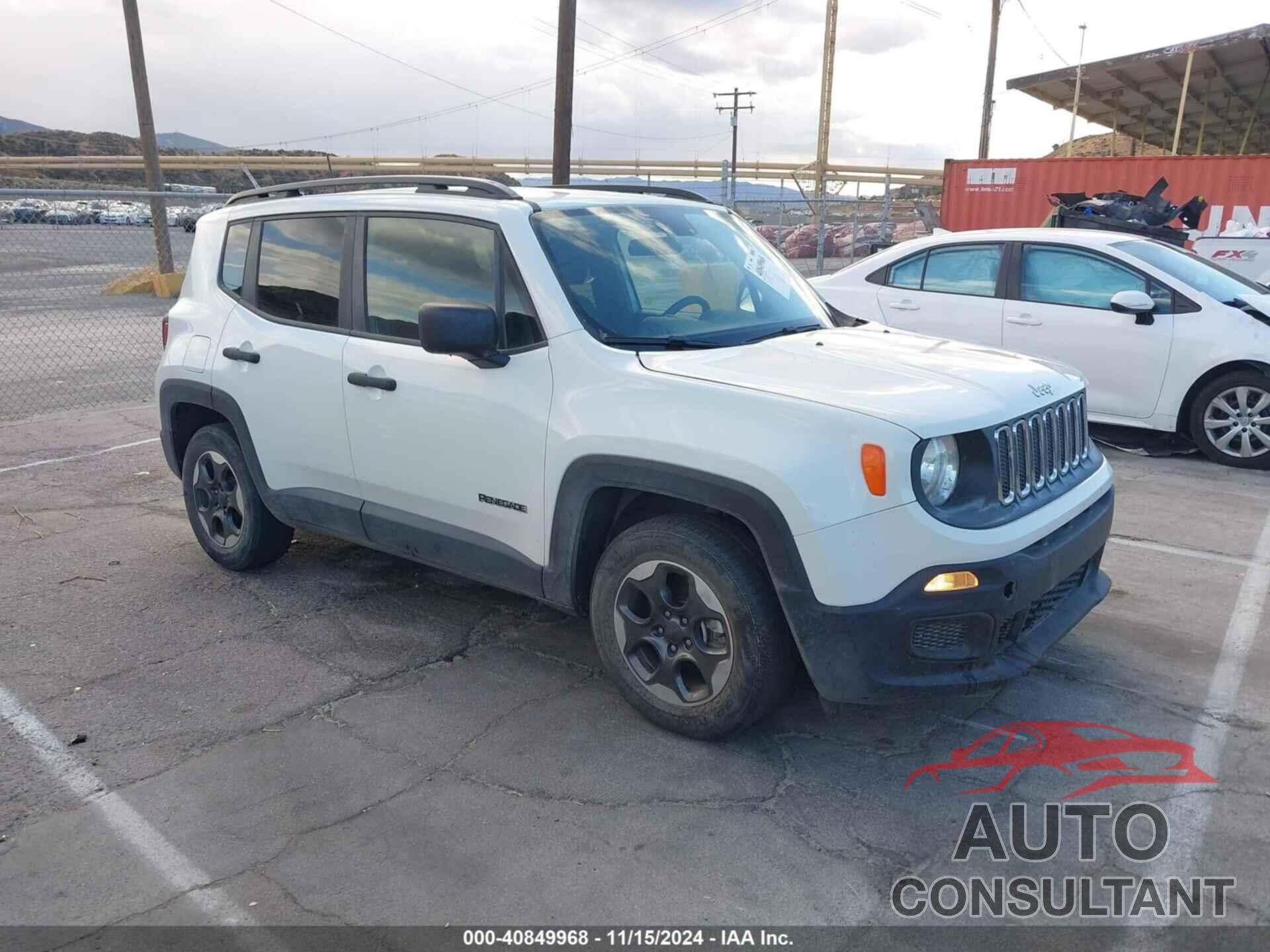 JEEP RENEGADE 2017 - ZACCJAAH5HPF02075