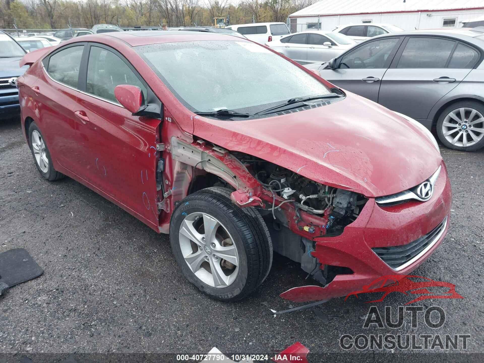 HYUNDAI ELANTRA 2016 - KMHDH4AE2GU628510