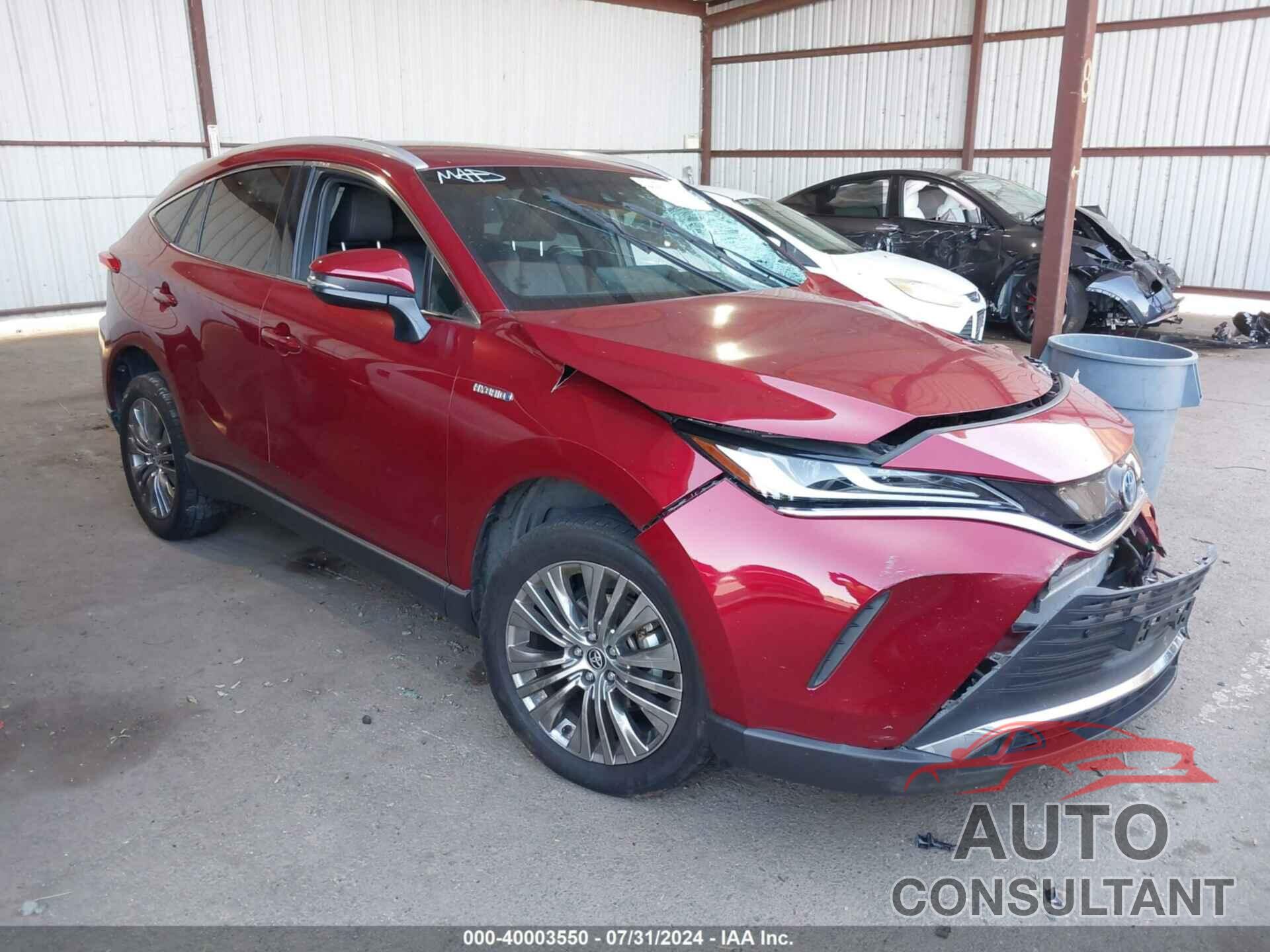 TOYOTA VENZA 2021 - JTEAAAAH9MJ063928