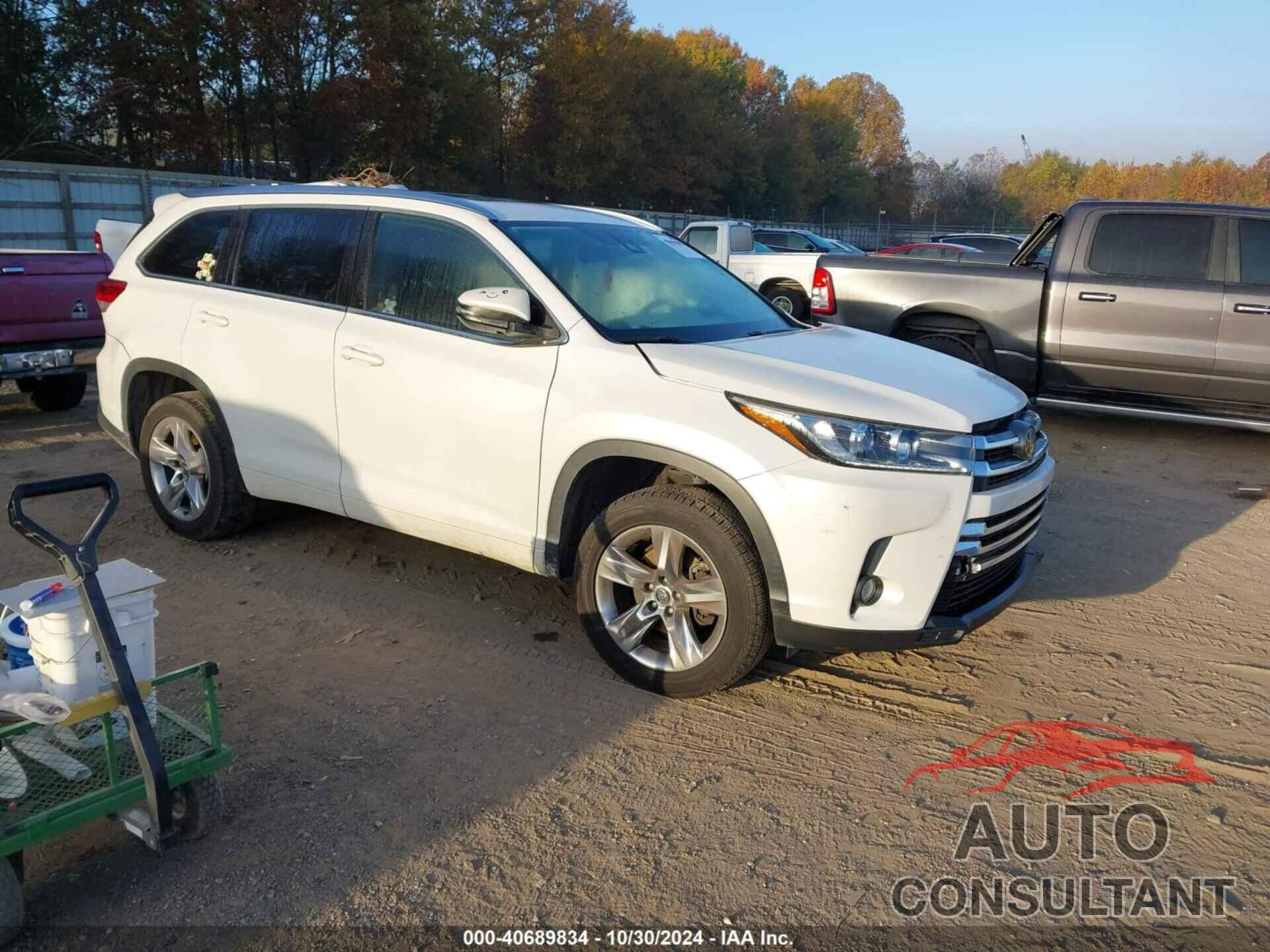 TOYOTA HIGHLANDER 2017 - 5TDYZRFH7HS221355