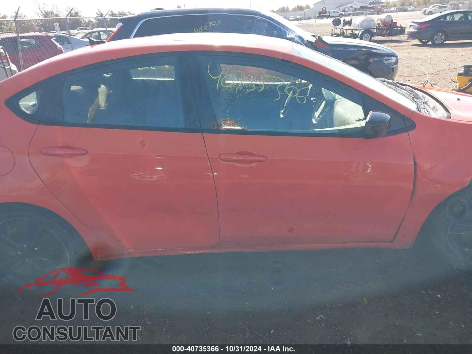 DODGE DART 2015 - 1C3CDFBB1FD241896