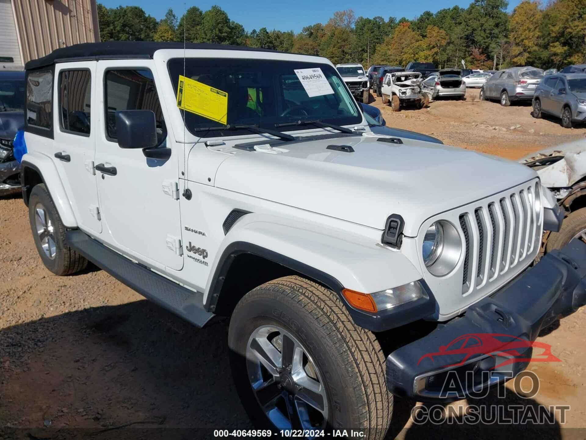 JEEP WRANGLER UNLIMITED 2018 - 1C4HJXEN6JW193170
