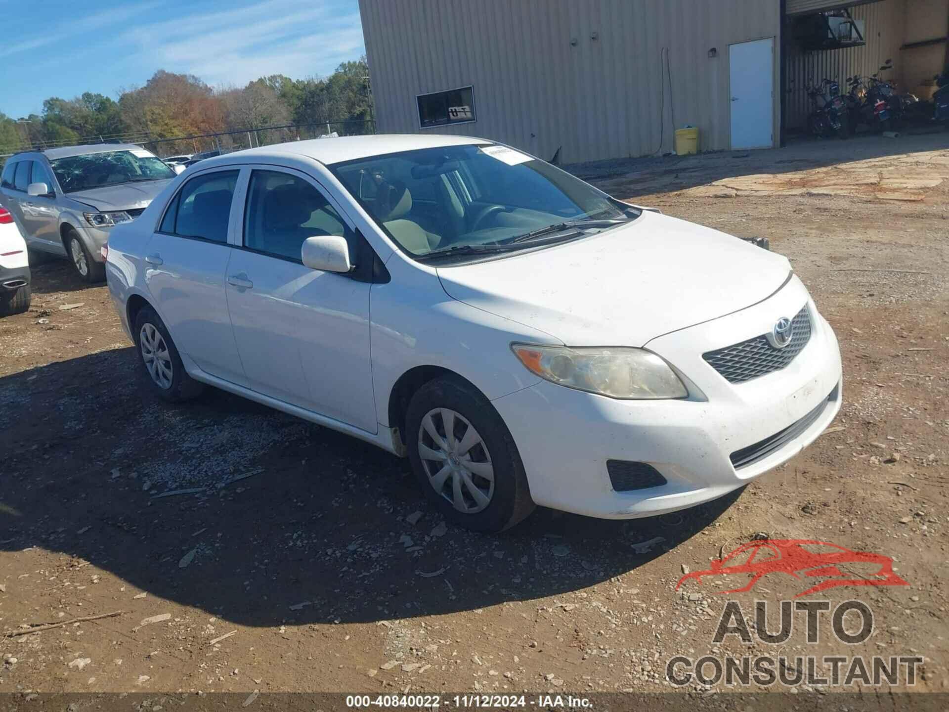 TOYOTA COROLLA 2009 - JTDBL40E59J038852