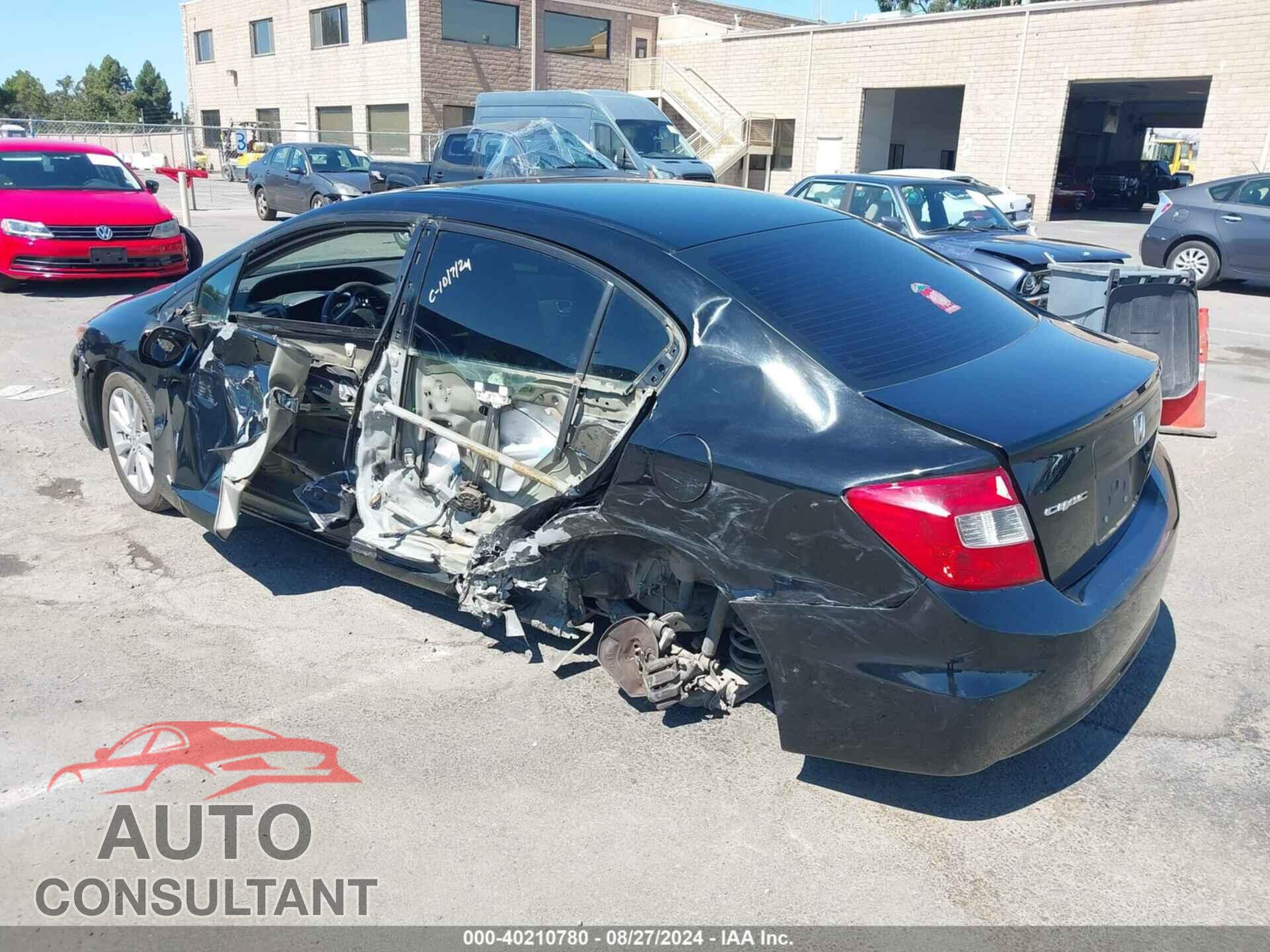 HONDA CIVIC 2012 - 19XFB2F81CE354375