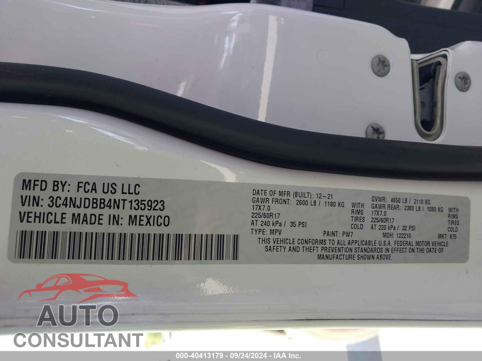 JEEP COMPASS 2022 - 3C4NJDBB4NT135923