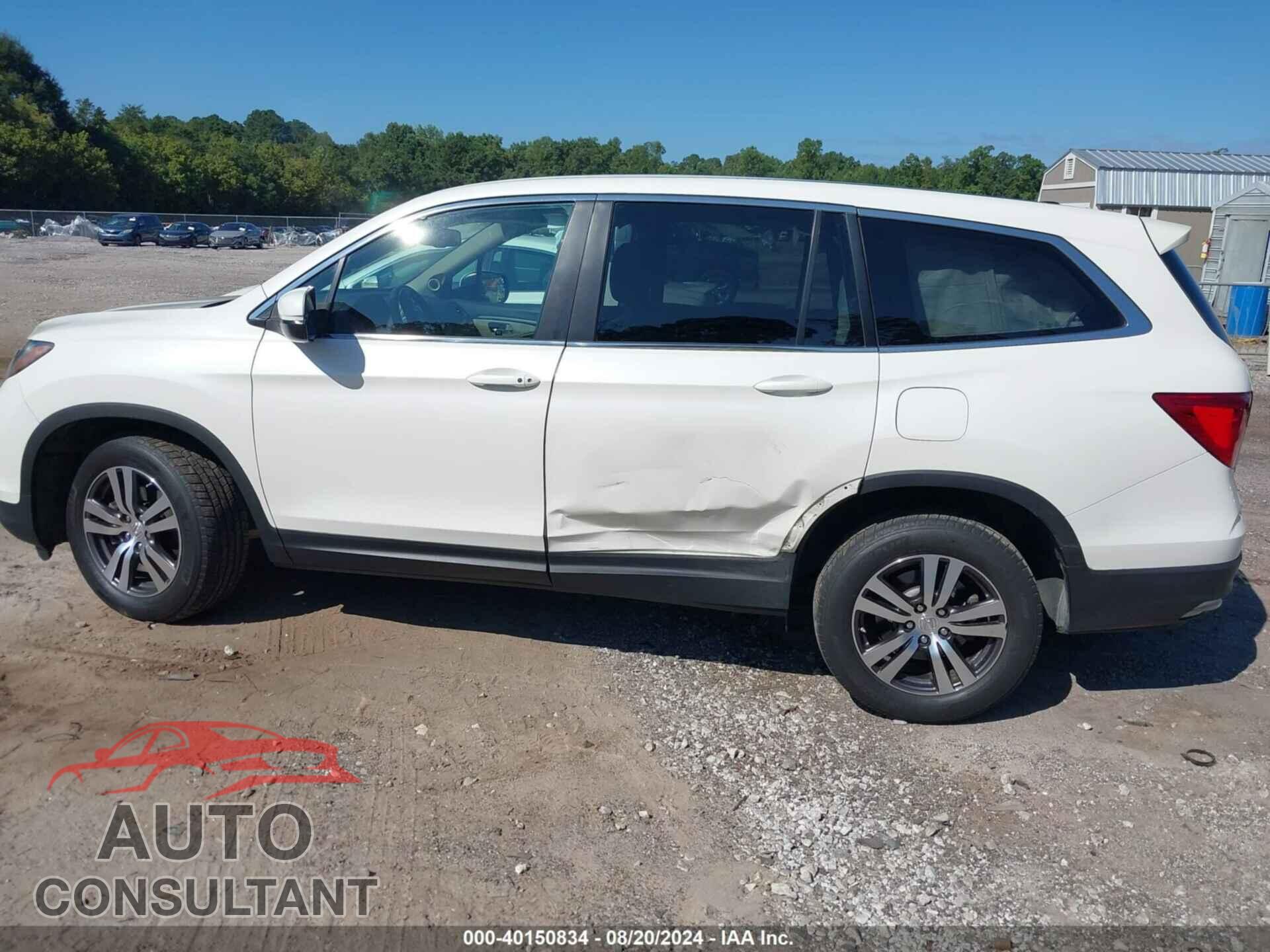 HONDA PILOT 2017 - 5FNYF6H72HB005607