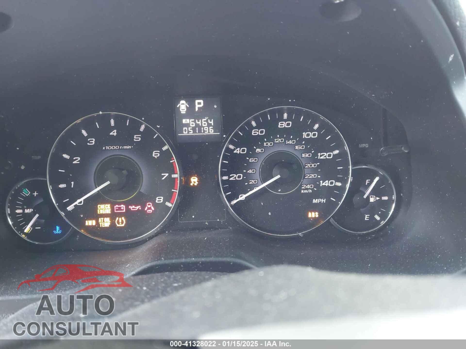SUBARU OUTBACK 2011 - 4S4BRBLC3B3323732