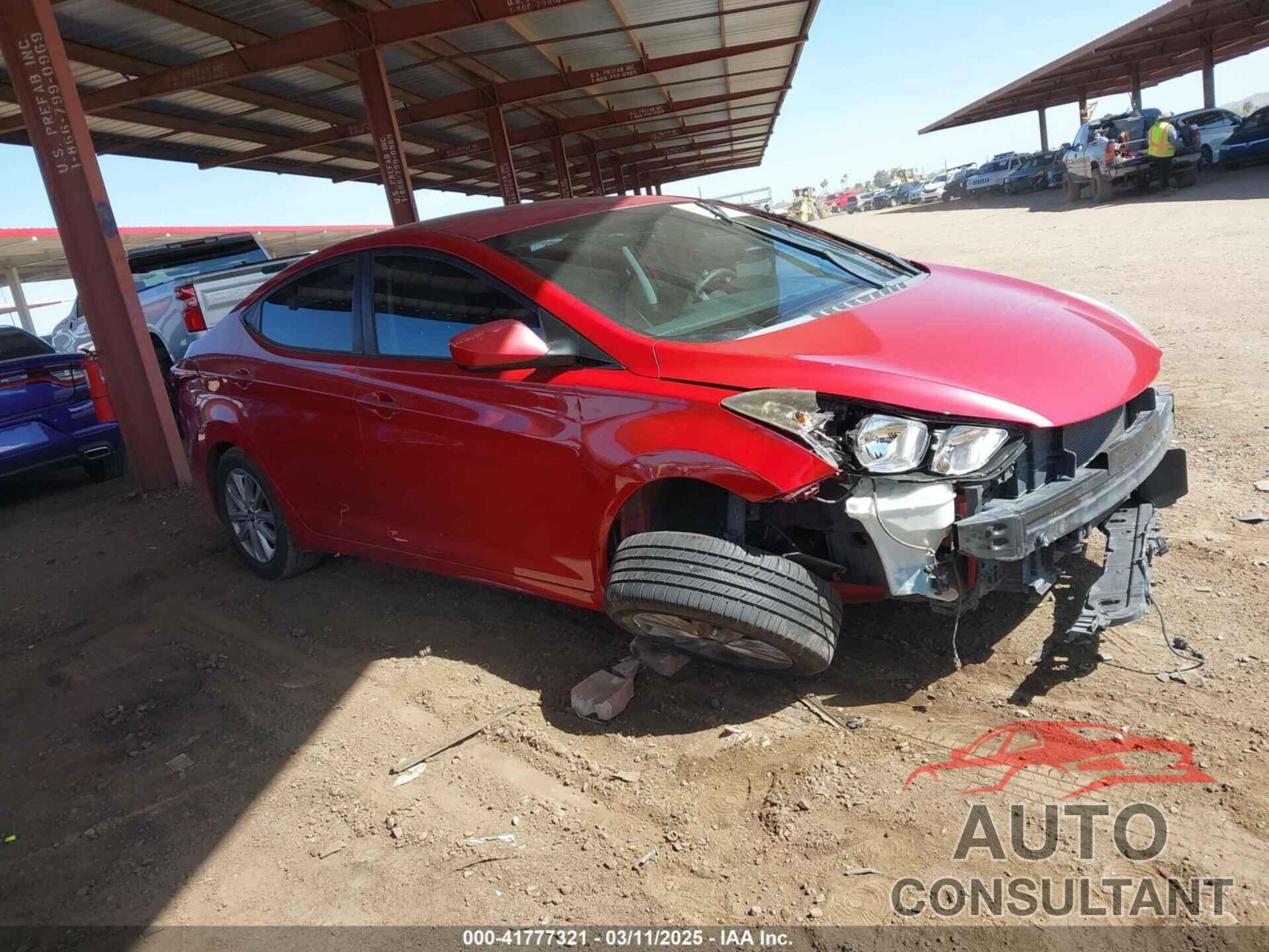 HYUNDAI ELANTRA 2015 - KMHDH4AEXFU421328