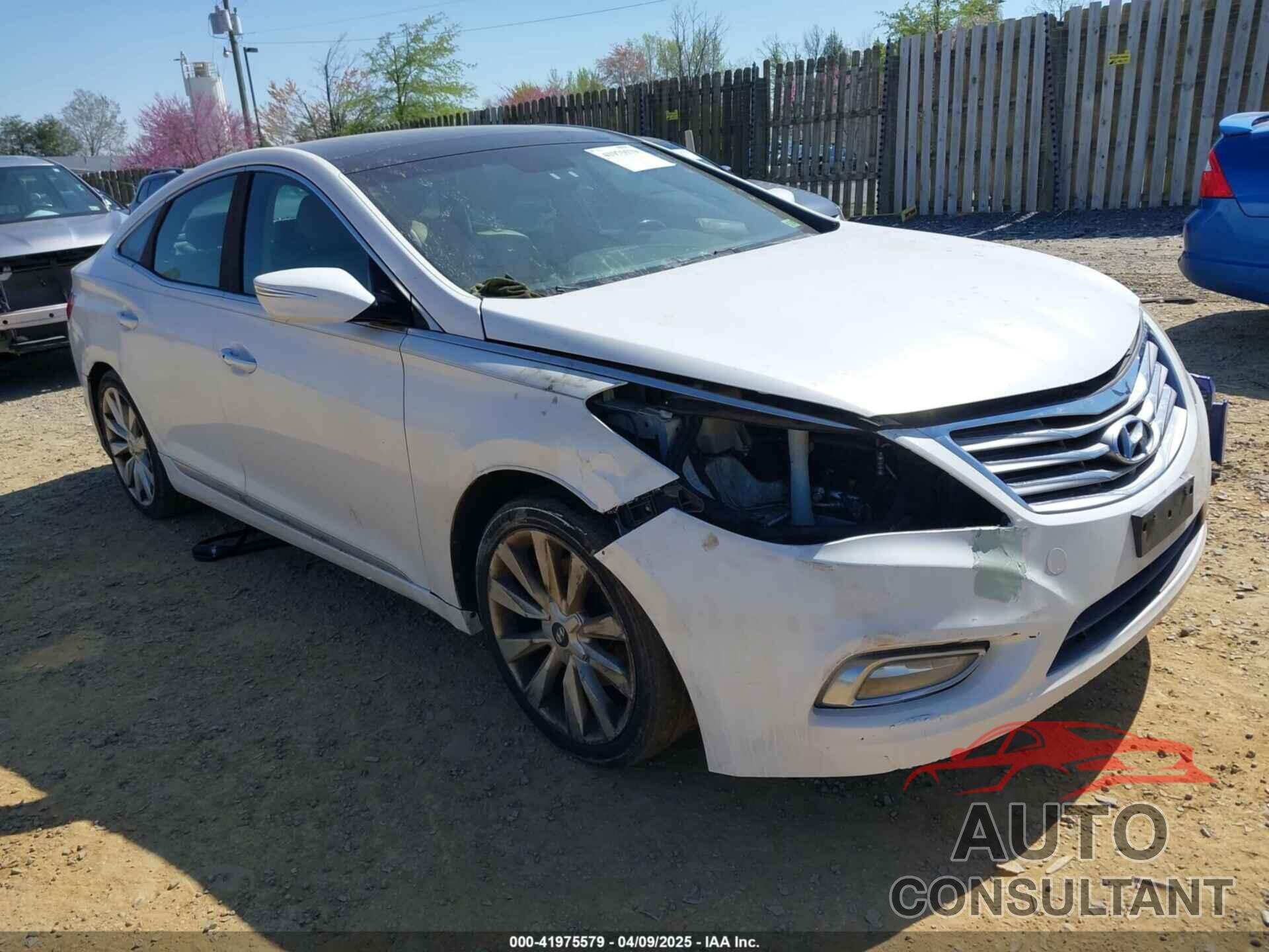 HYUNDAI AZERA 2013 - KMHFH4JG9DA330074