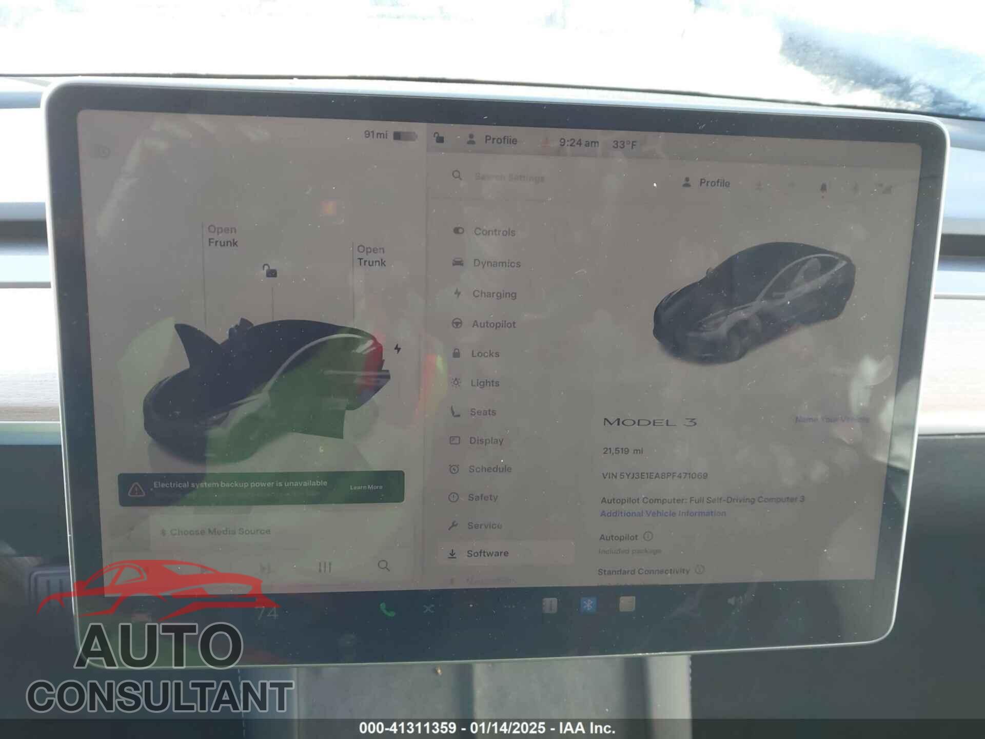 TESLA MODEL 3 2023 - 5YJ3E1EA8PF471069