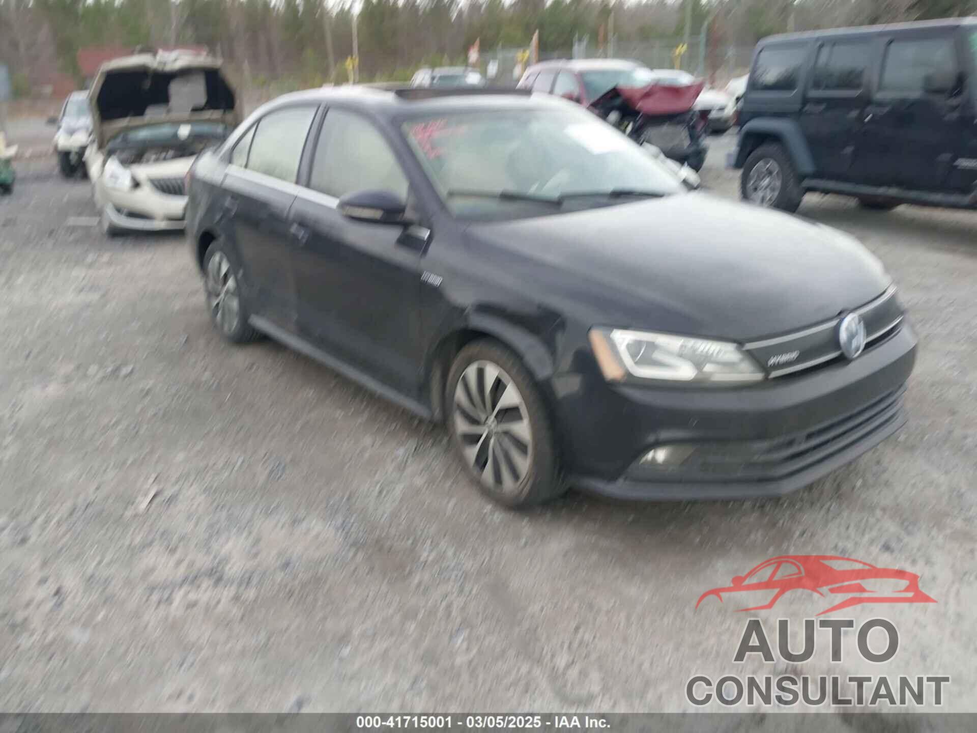 VOLKSWAGEN JETTA HYBRID 2015 - 3VW637AJXFM314288