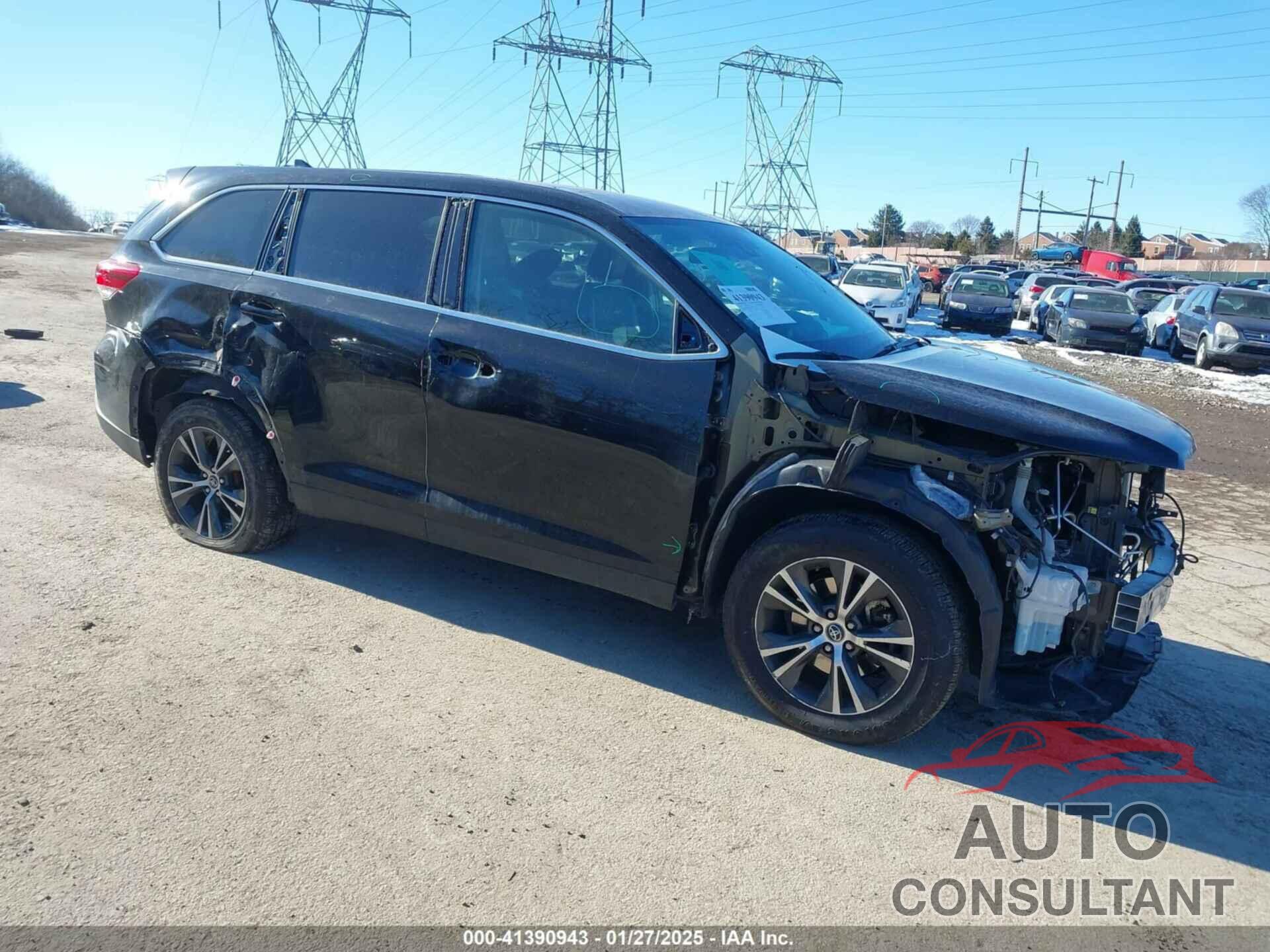 TOYOTA HIGHLANDER 2019 - 5TDBZRFH0KS964145