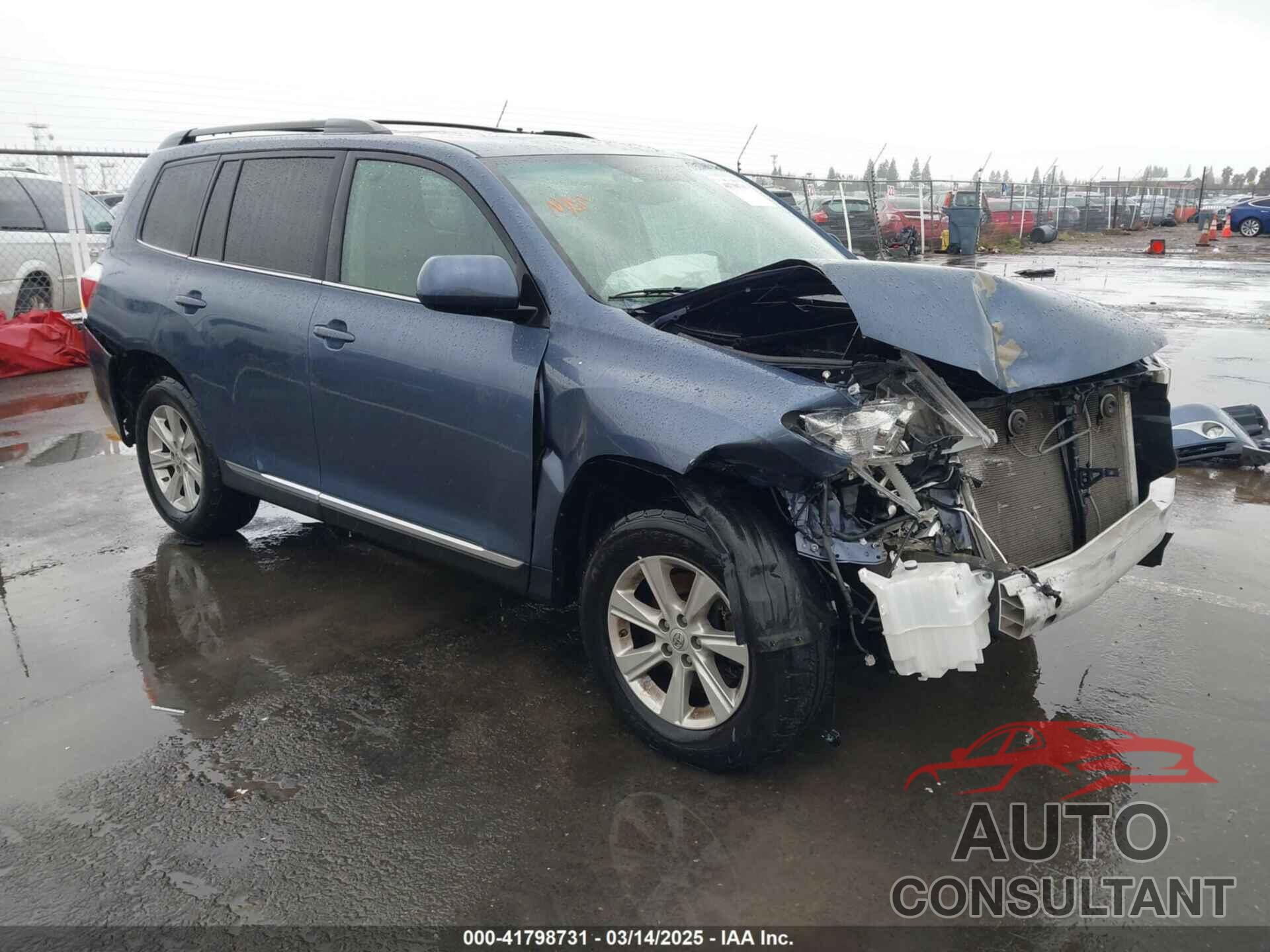 TOYOTA HIGHLANDER 2013 - 5TDBK3EH1DS264849