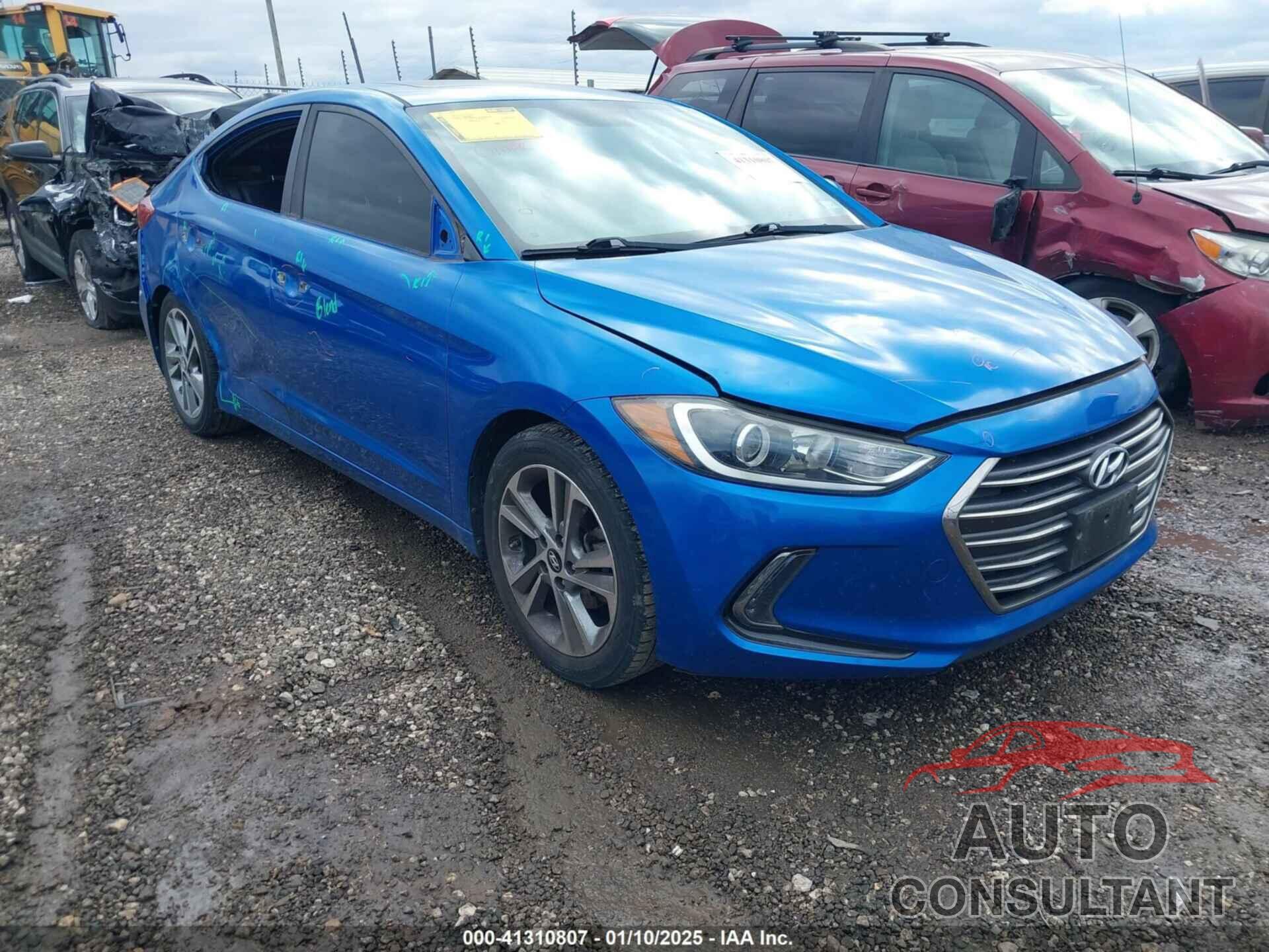 HYUNDAI ELANTRA 2017 - KMHD84LF6HU262283