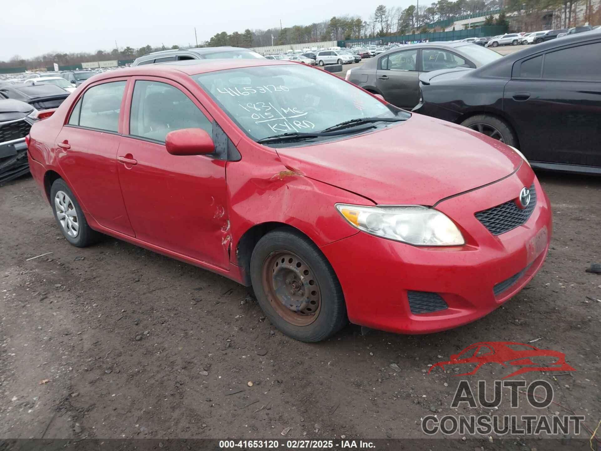 TOYOTA COROLLA 2009 - 2T1BU40E99C177875