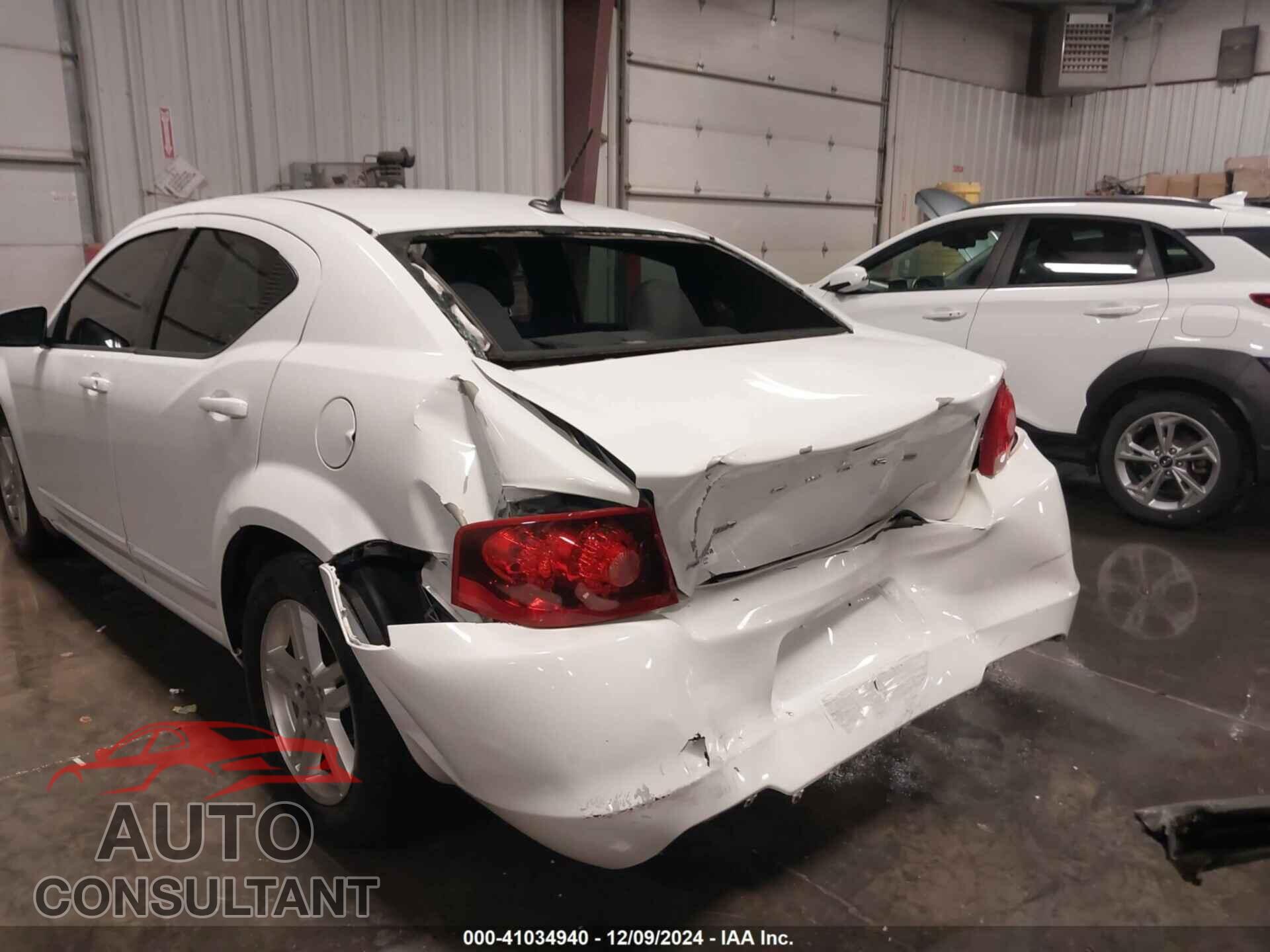 DODGE AVENGER 2012 - 1C3CDZCB6CN156266