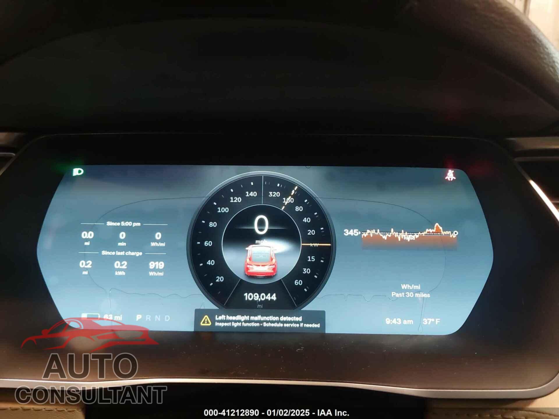 TESLA MODEL S 2014 - 5YJSA1H1XEFP55013