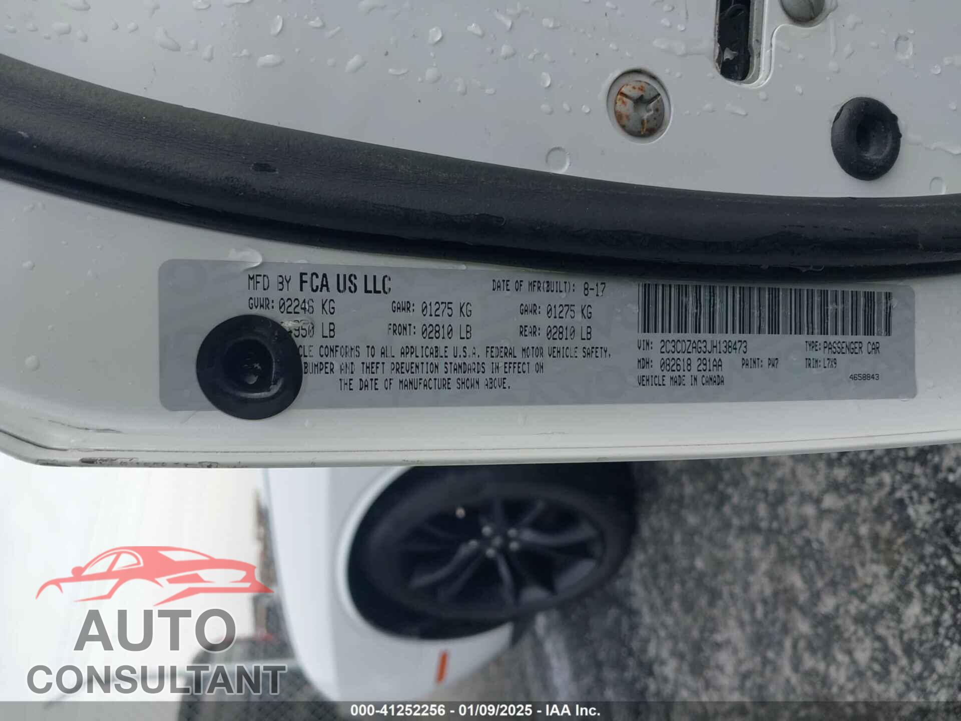 DODGE CHALLENGER 2018 - 2C3CDZAG3JH138473