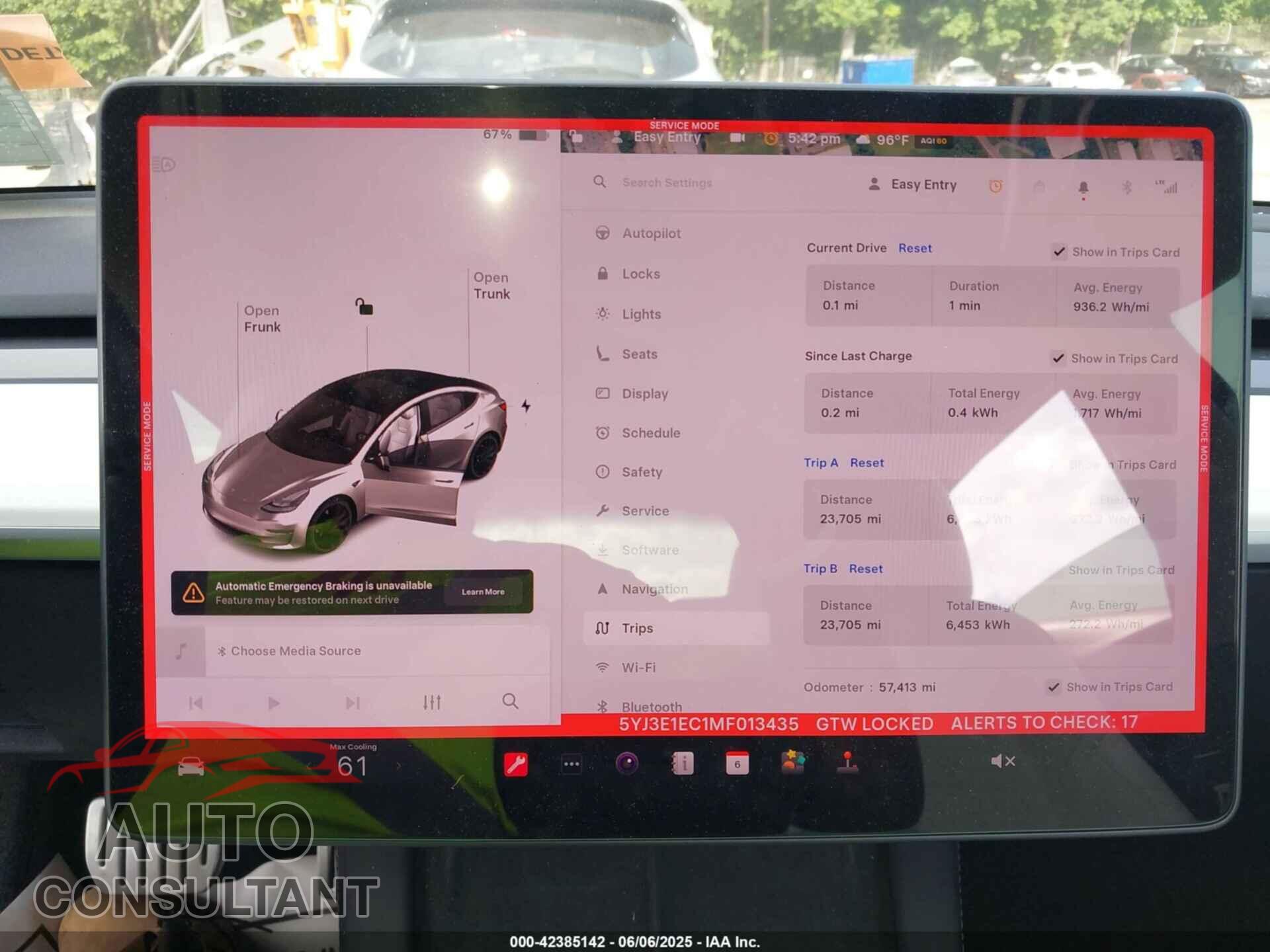 TESLA MODEL 3 2021 - 5YJ3E1EC1MF013435