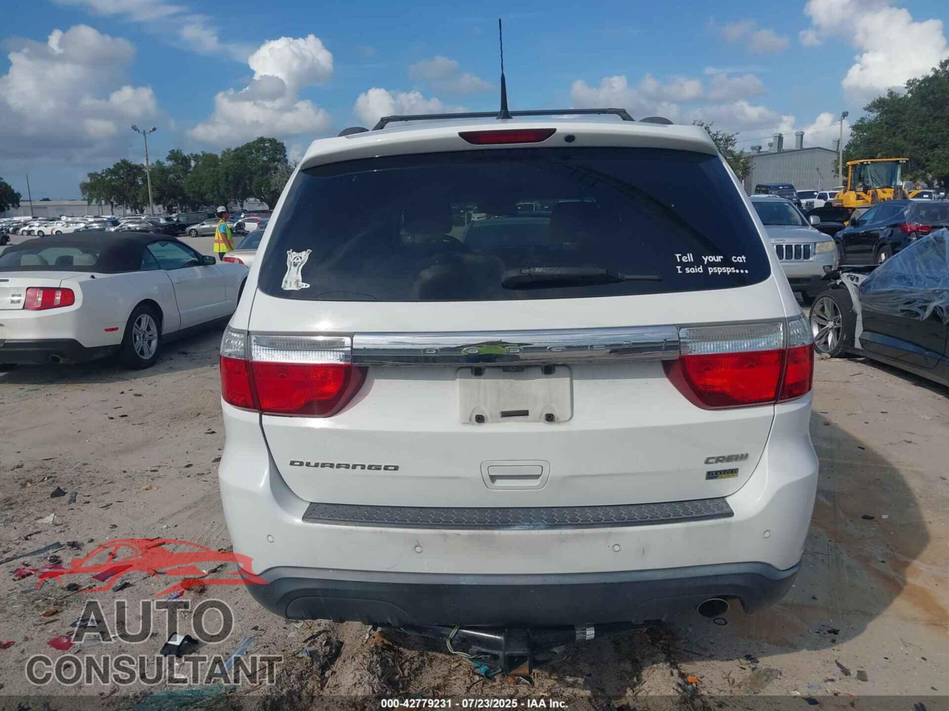 DODGE DURANGO 2013 - 1C4RDHDGXDC608209