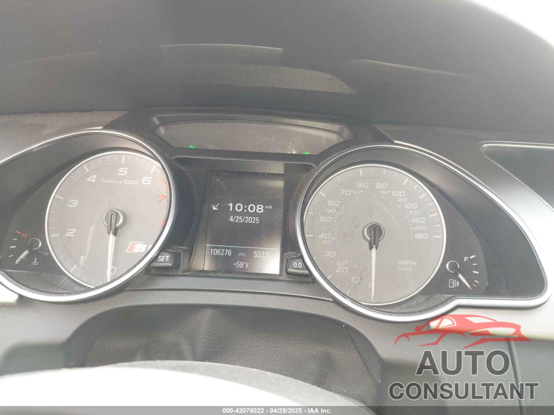 AUDI S5 2013 - WAUVGAFR0DA036314
