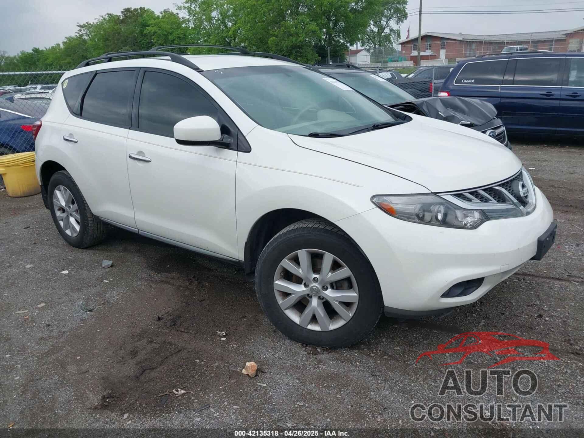 NISSAN MURANO 2013 - JN8AZ1MU0DW209419
