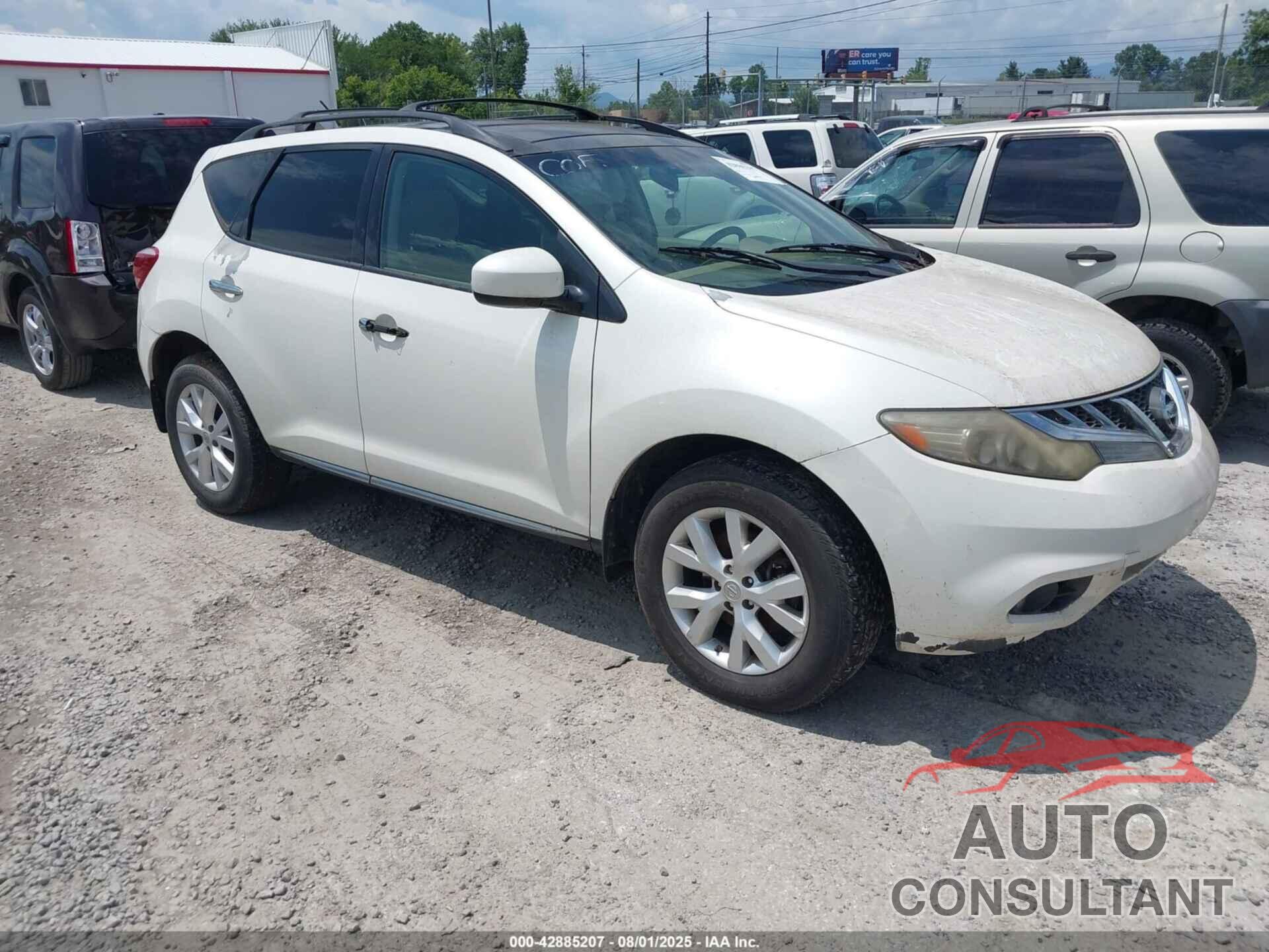 NISSAN MURANO 2012 - JN8AZ1MW8CW206154