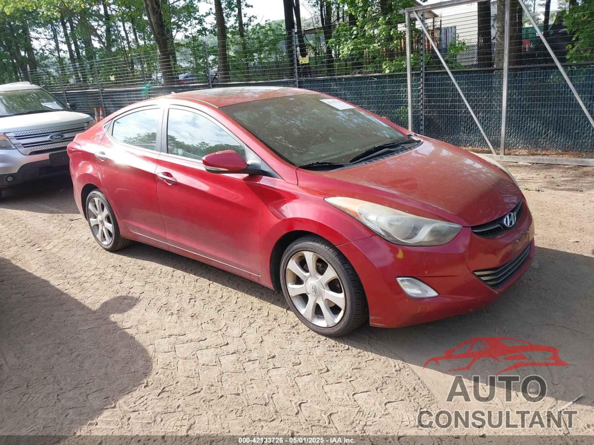 HYUNDAI ELANTRA 2012 - KMHDH4AE0CU310136