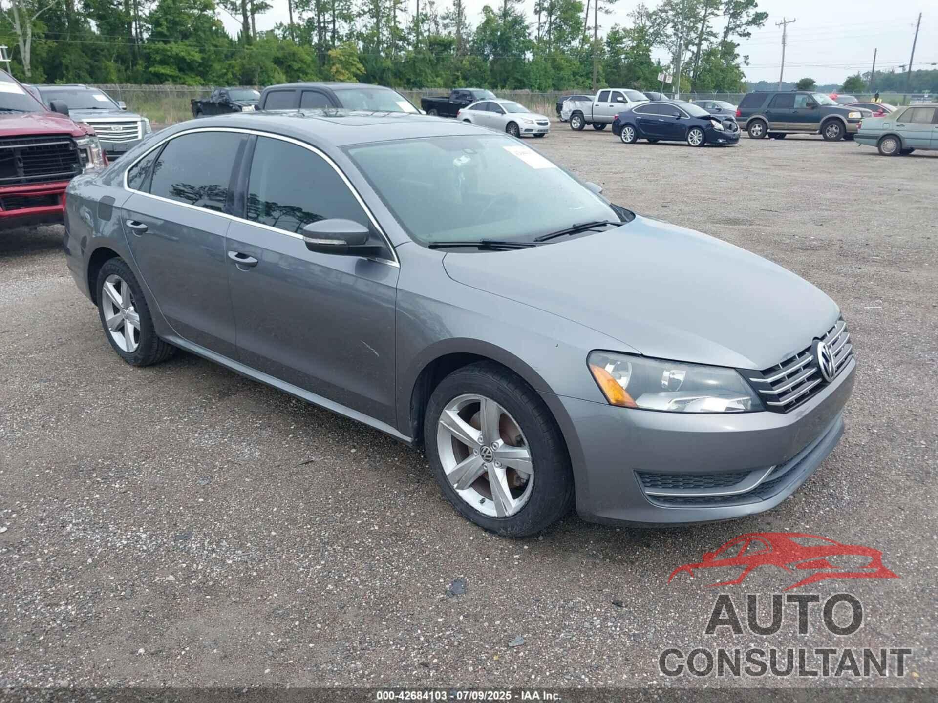 VOLKSWAGEN PASSAT 2013 - 1VWBN7A34DC031524