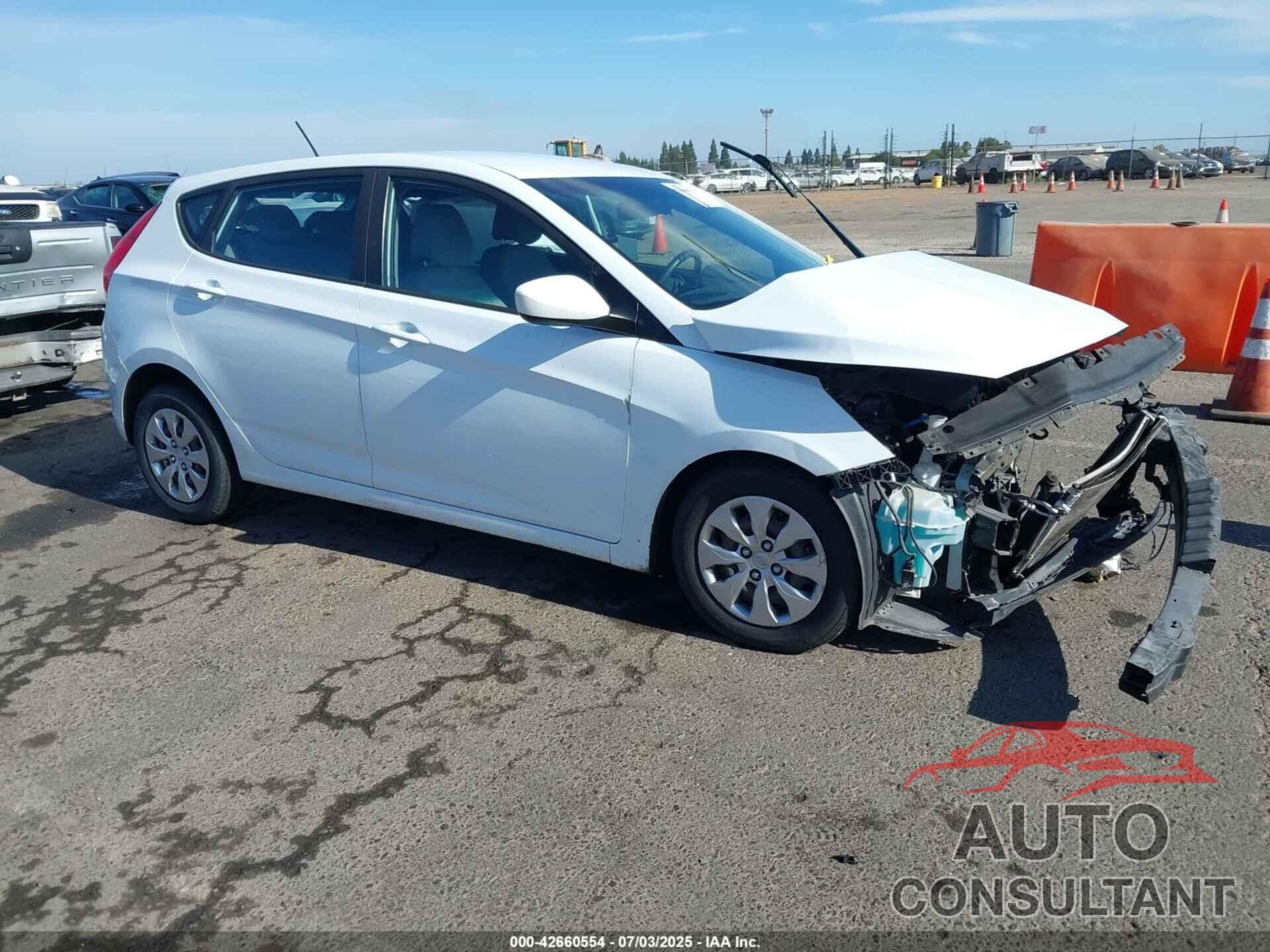 HYUNDAI ACCENT 2017 - KMHCT5AEXHU350344