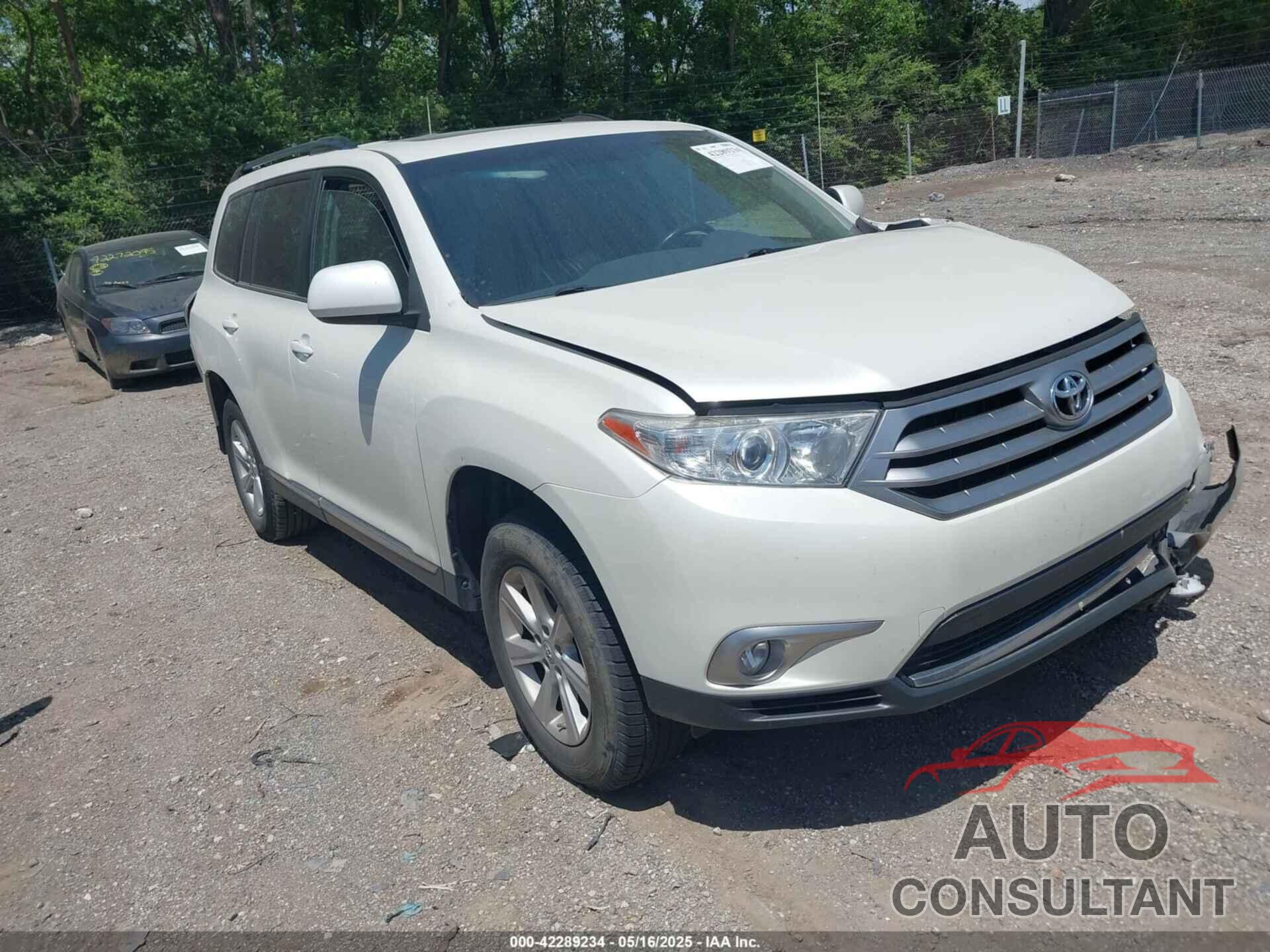 TOYOTA HIGHLANDER 2013 - 5TDZK3EH5DS138640