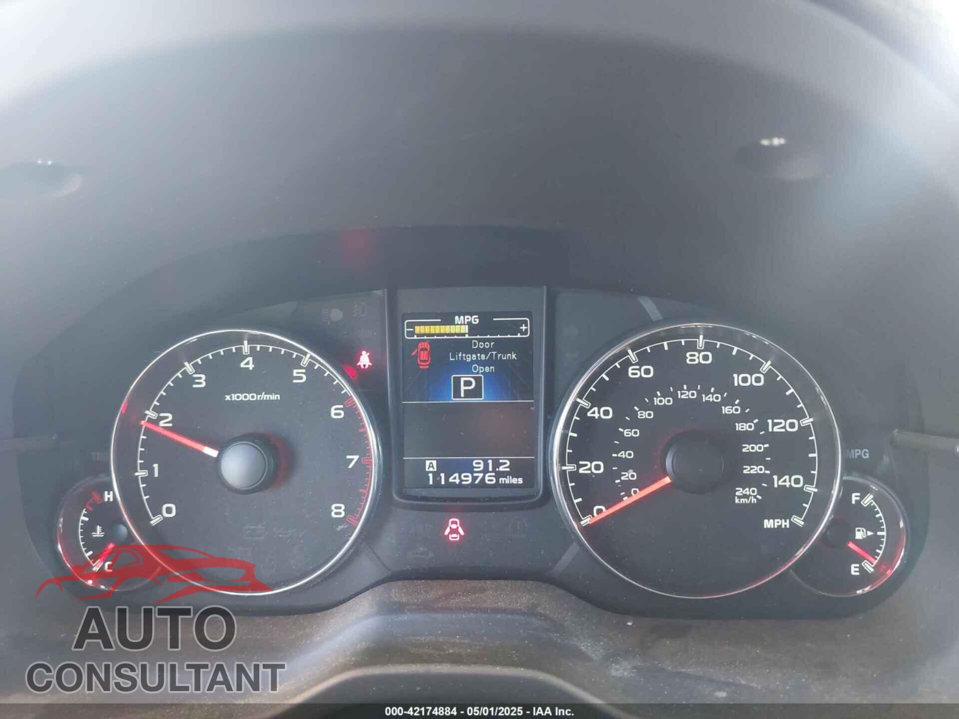 SUBARU OUTBACK 2014 - 4S4BRBLC0E3318475