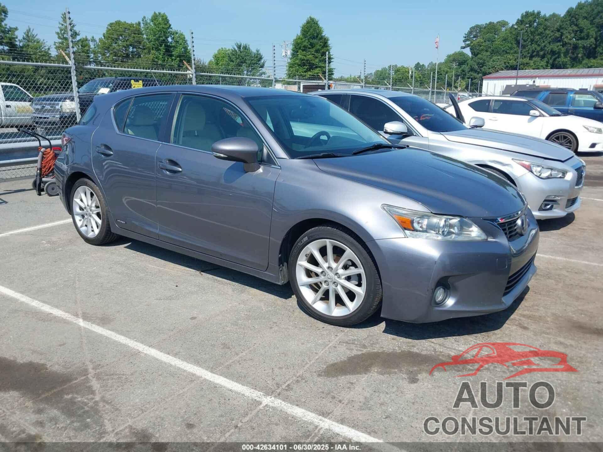 LEXUS CT 200H 2012 - JTHKD5BH5C2060652