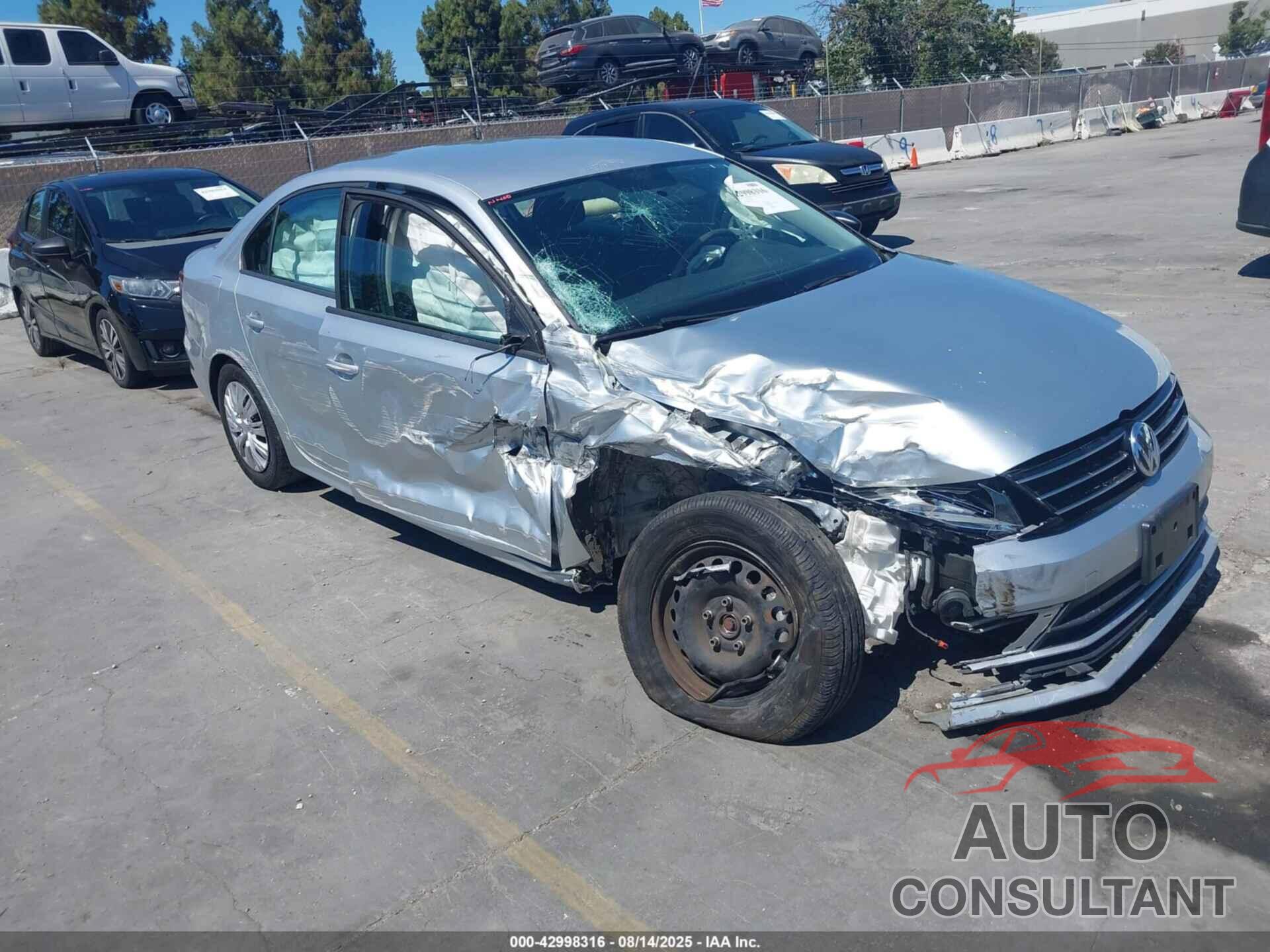 VOLKSWAGEN JETTA 2016 - 3VW267AJXGM210035
